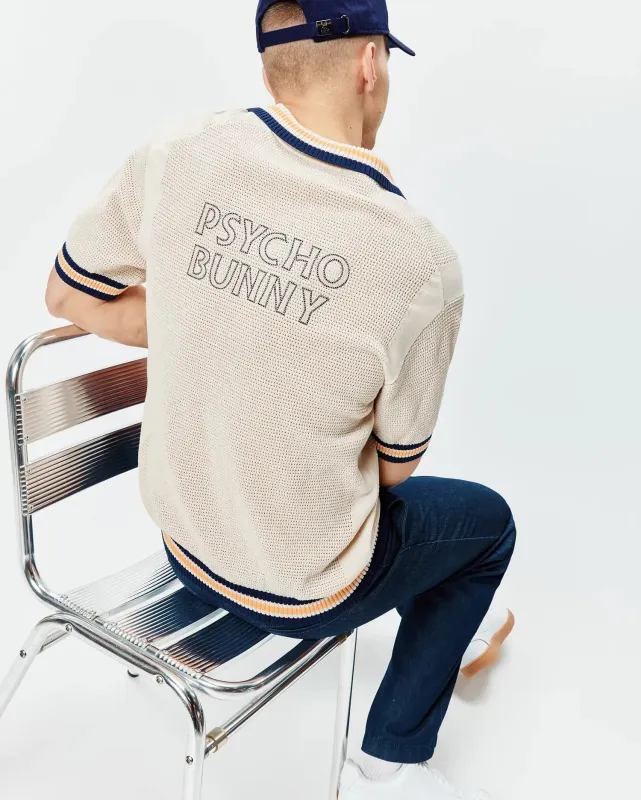 MENS THEROS KNIT POLO - MT0100164 made by Psycho Bunny