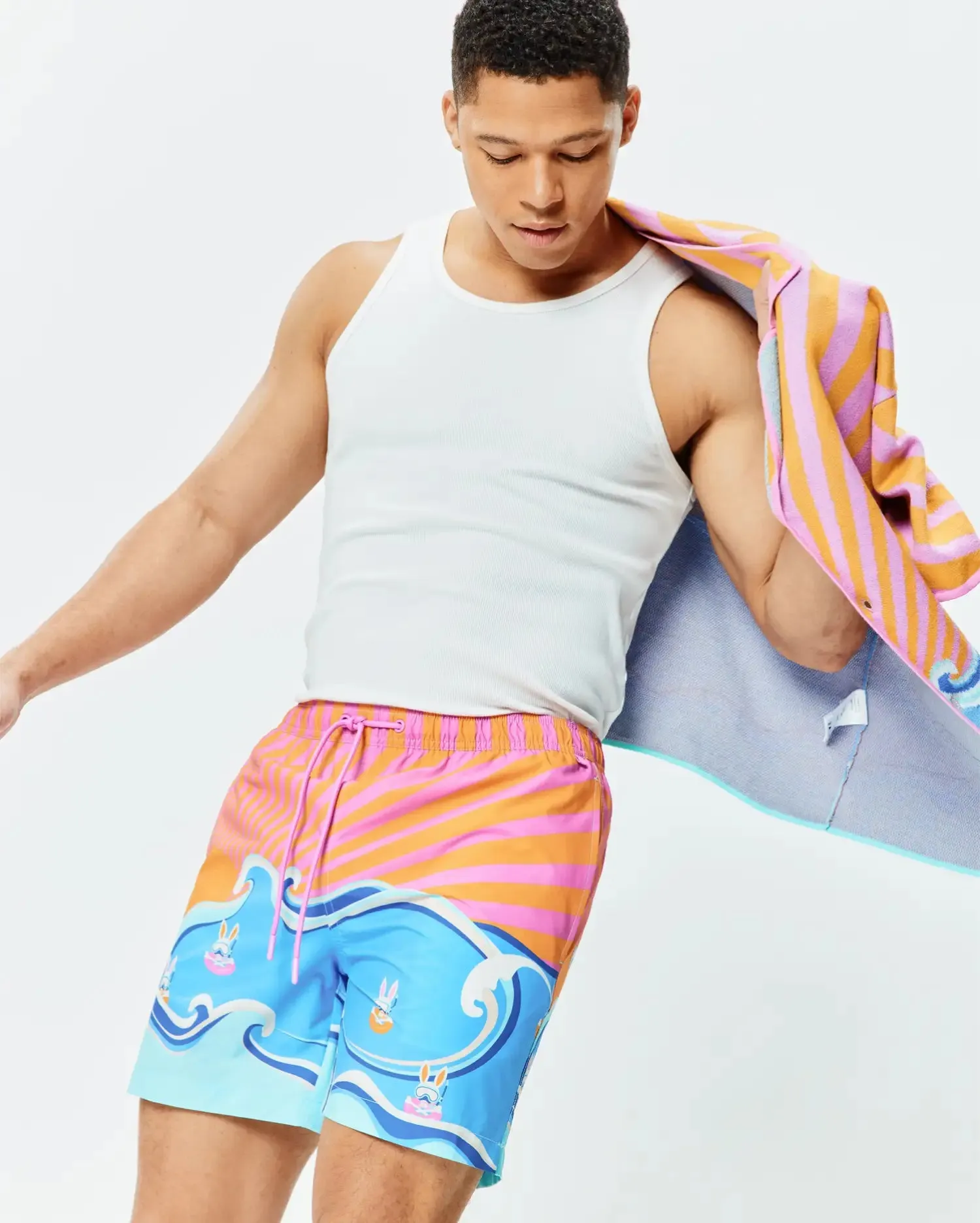 MENS RAY SWIM TRUNK 6" - MB1000083 sold by Psycho Bunny product image thumbnail 4