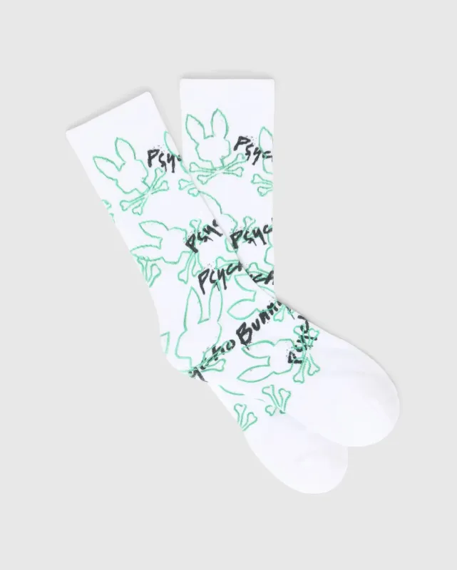 MENS DUNCAN SPORT SOCKS - MO2200074 made by Psycho Bunny