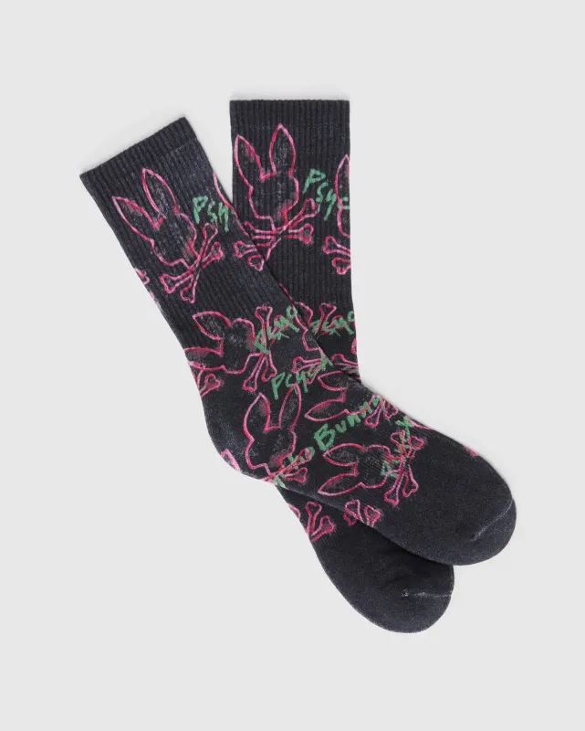 MENS DUNCAN SPORT SOCKS - MO2200074 made by Psycho Bunny