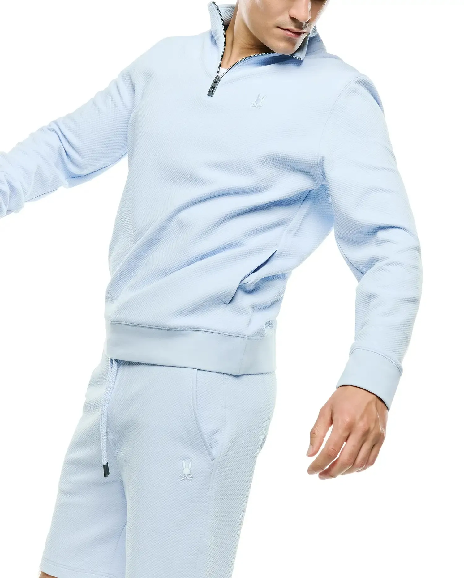 MENS MARC QUARTER-ZIP SWEATSHIRT - MT0500245 sold by Psycho Bunny product image thumbnail 4