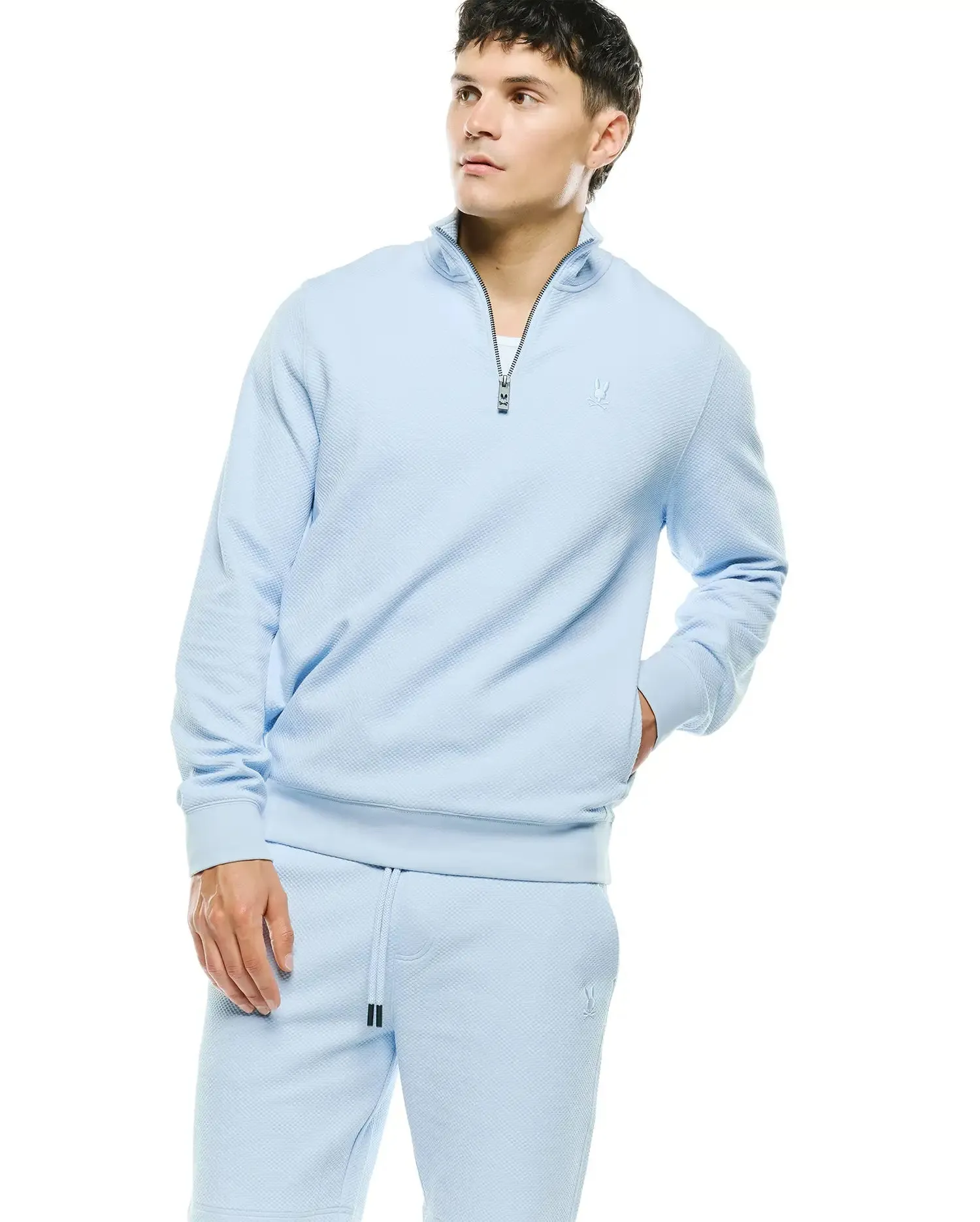 MENS MARC QUARTER-ZIP SWEATSHIRT - MT0500245 sold by Psycho Bunny product image thumbnail 2
