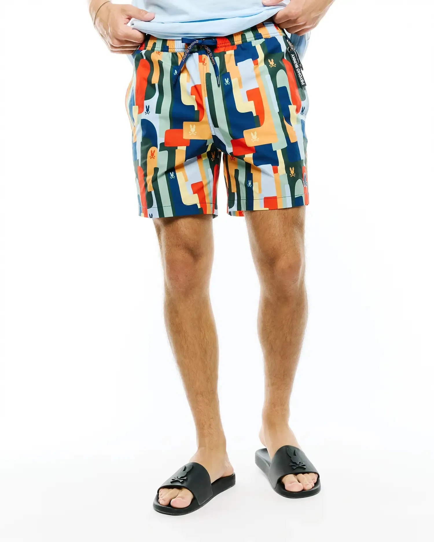 MENS WES ALL-OVER PRINT SWIM TRUNKS - MB1000113 sold by Psycho Bunny