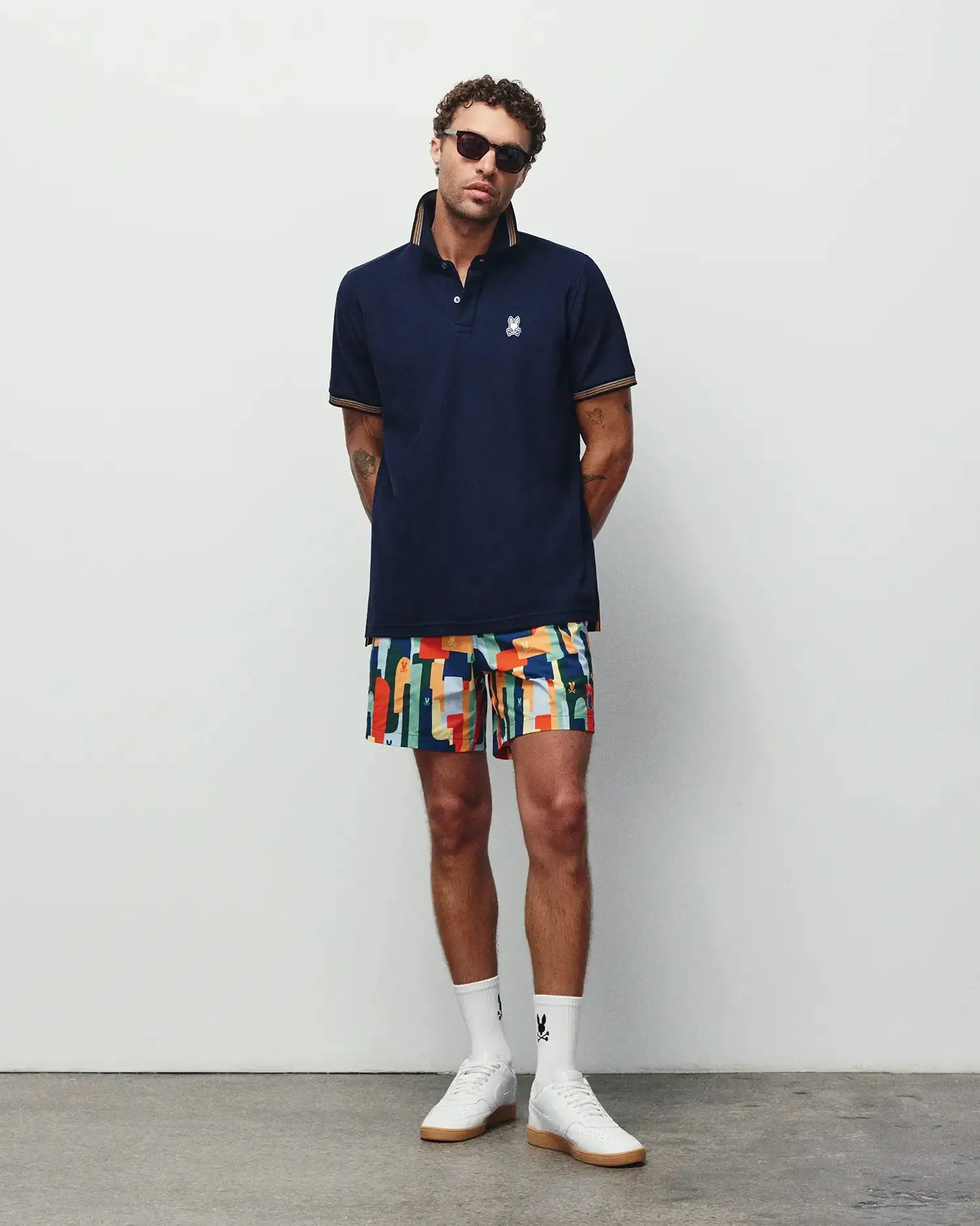 MENS WES ALL-OVER PRINT SWIM TRUNKS - MB1000113 sold by Psycho Bunny product image thumbnail 4