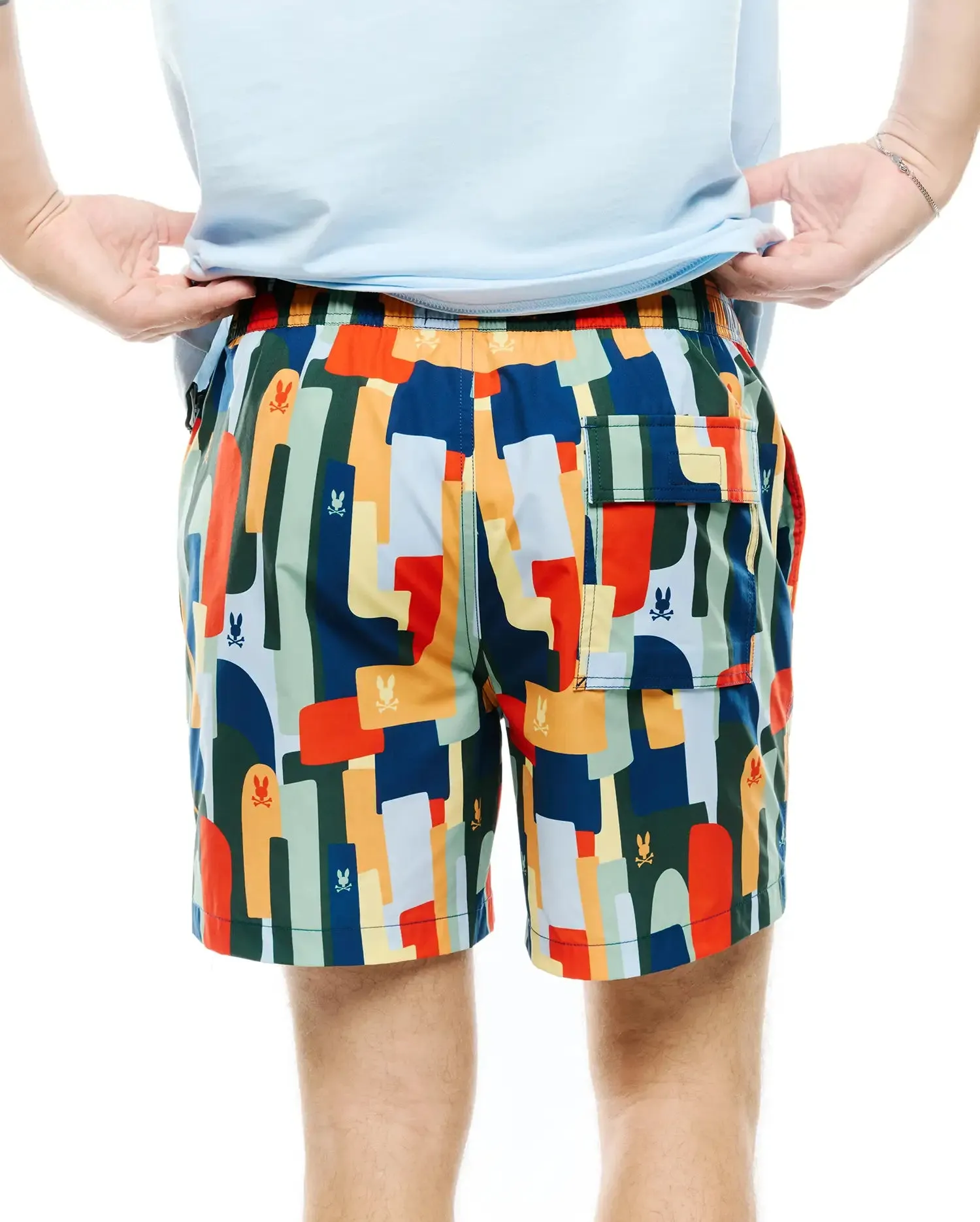 MENS WES ALL-OVER PRINT SWIM TRUNKS - MB1000113 sold by Psycho Bunny product image thumbnail 3
