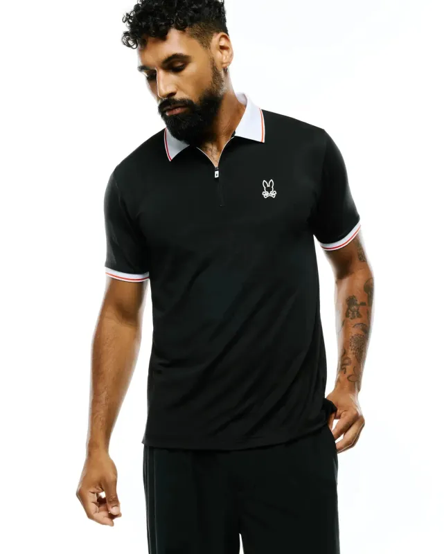 MENS ODIN ZIP SPORT POLO - MT0100216 made by Psycho Bunny