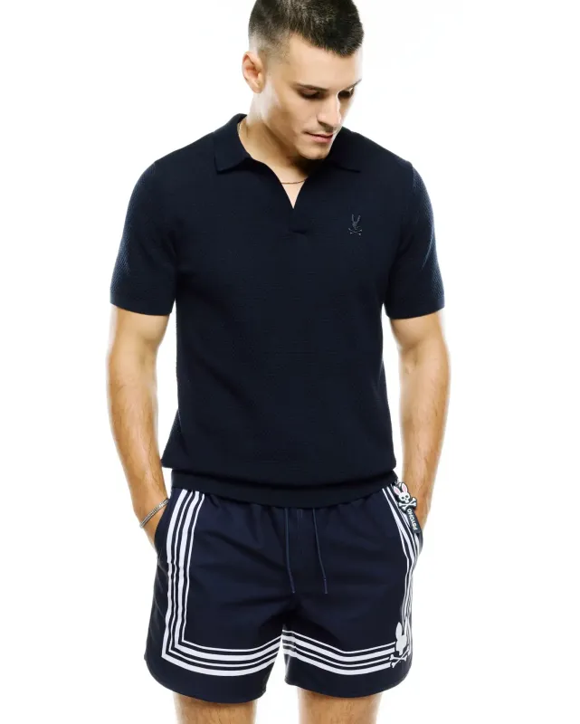 MENS DEVON KNIT POLO - MT0100169 made by Psycho Bunny