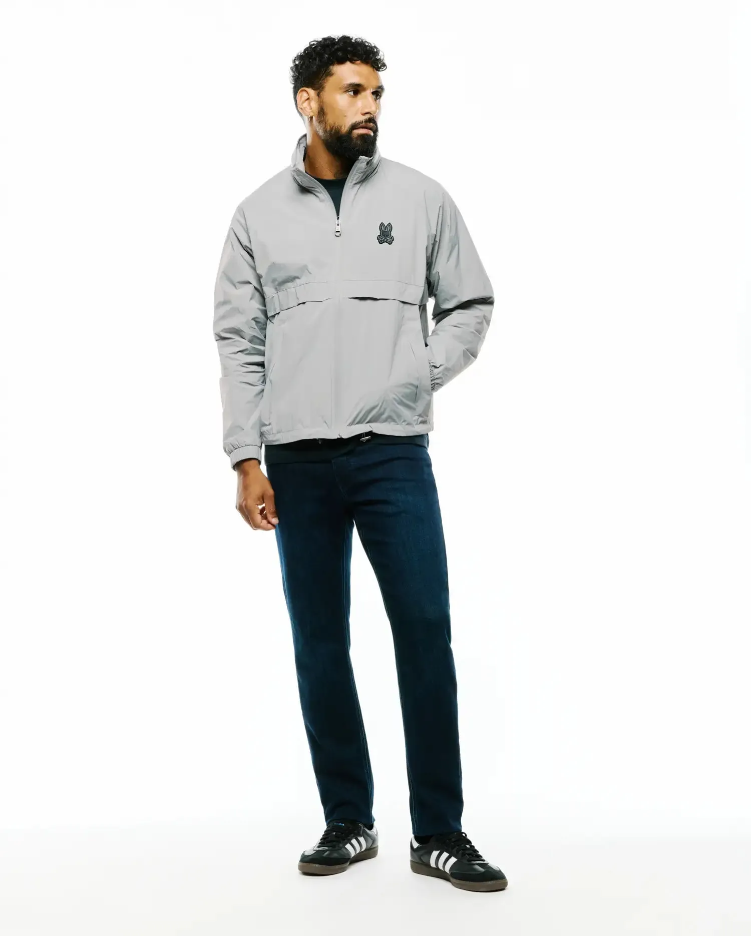 MENS JAVIER NYLON WINDBREAKER JACKET - MO1100087 sold by Psycho Bunny product image thumbnail 4