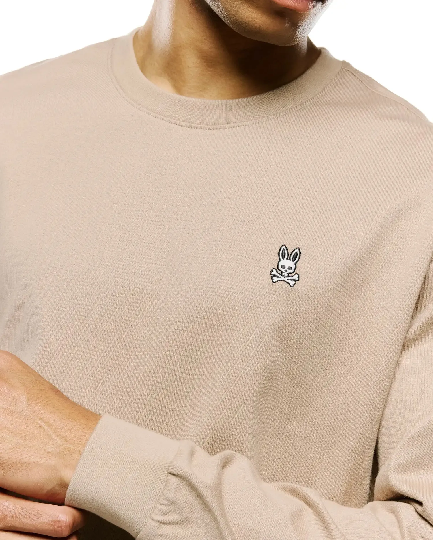 MENS NORMAN LONG SLEEVE RELAXED FIT TEE - MT0200374 sold by Psycho Bunny product image thumbnail 4
