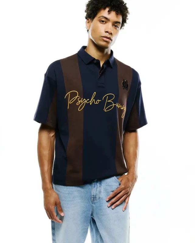 MEN'S CHAD OVERSIZED STRIPED POLO - MT0100251 made by Psycho Bunny
