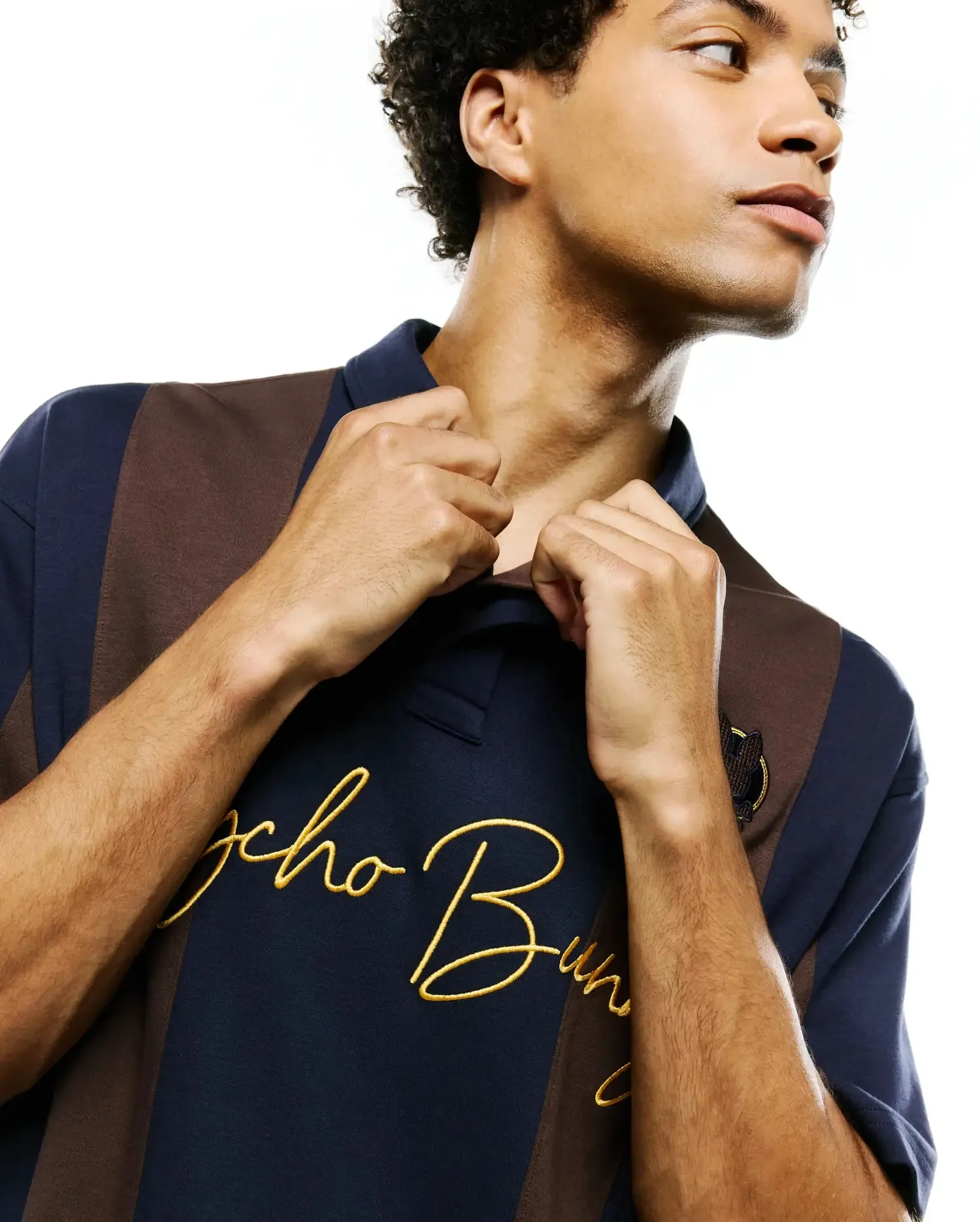 MEN'S CHAD OVERSIZED STRIPED POLO - MT0100251 sold by Psycho Bunny product image thumbnail 3