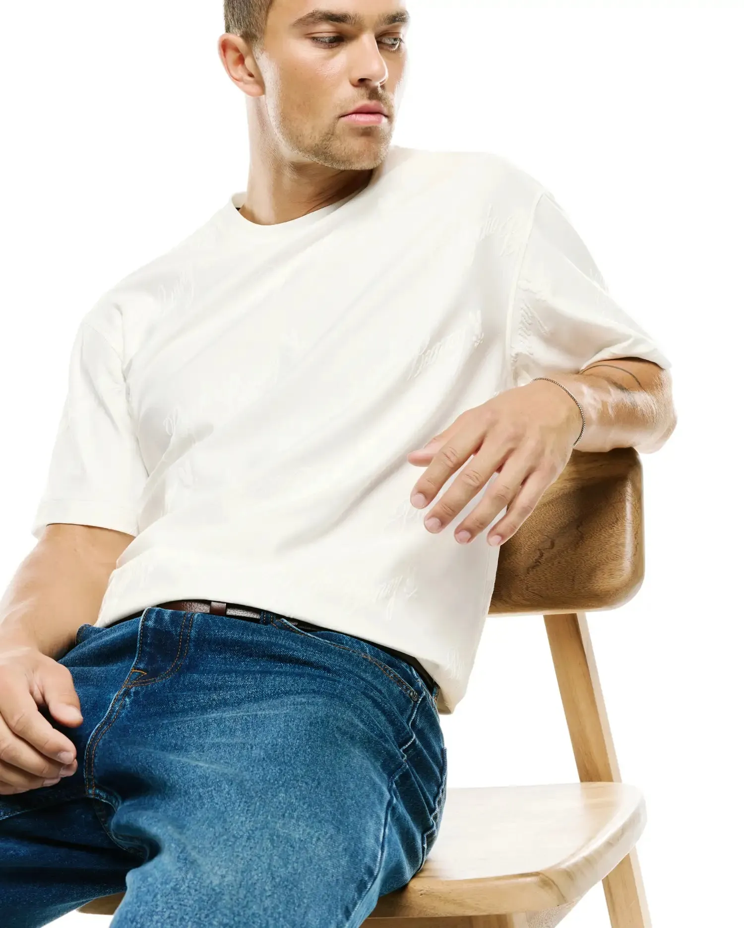 MENS LENNY RELAXED JACQUARD TEE - MT0200441 sold by Psycho Bunny