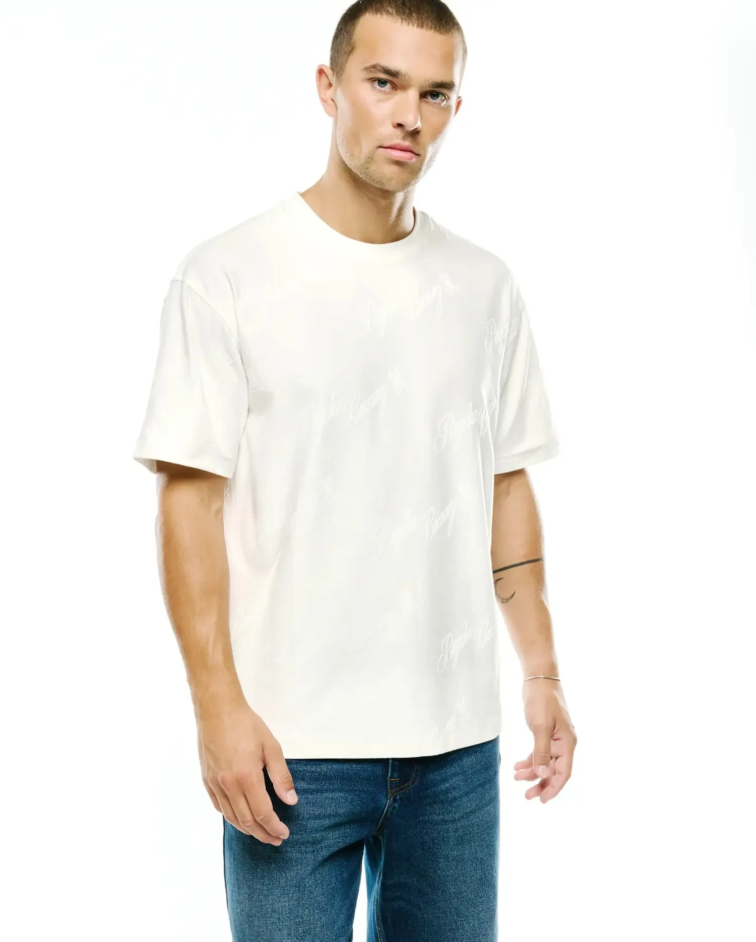 MENS LENNY RELAXED JACQUARD TEE - MT0200441 sold by Psycho Bunny product image thumbnail 3