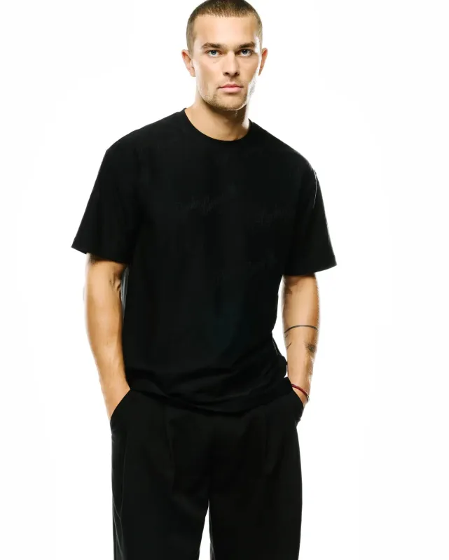 MENS LENNY RELAXED JACQUARD TEE - MT0200441 made by Psycho Bunny