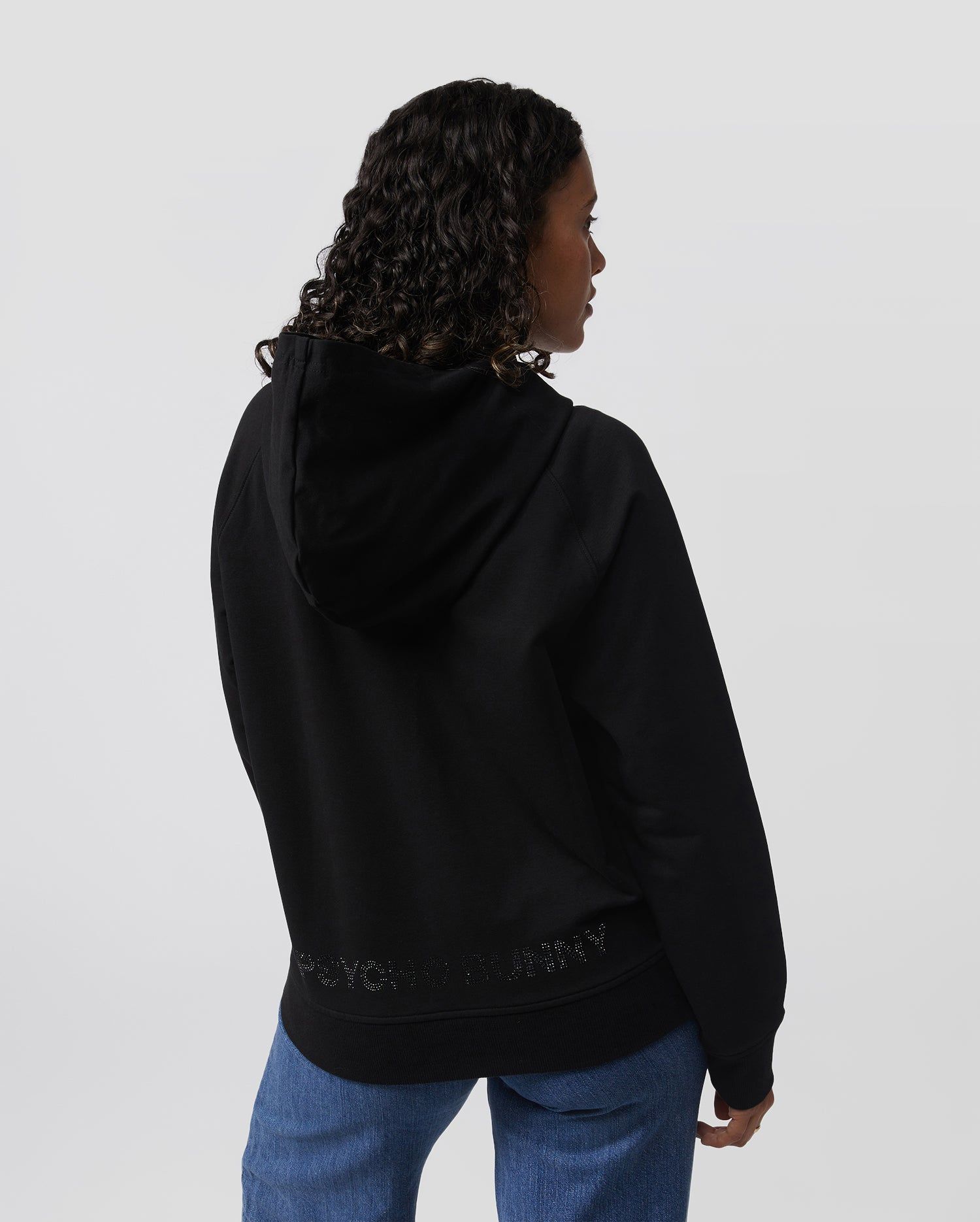 WOMENS GALENA CRYSTAL BUNNY HOODIE - B2H178W1FT sold by Psycho Bunny product image thumbnail 4