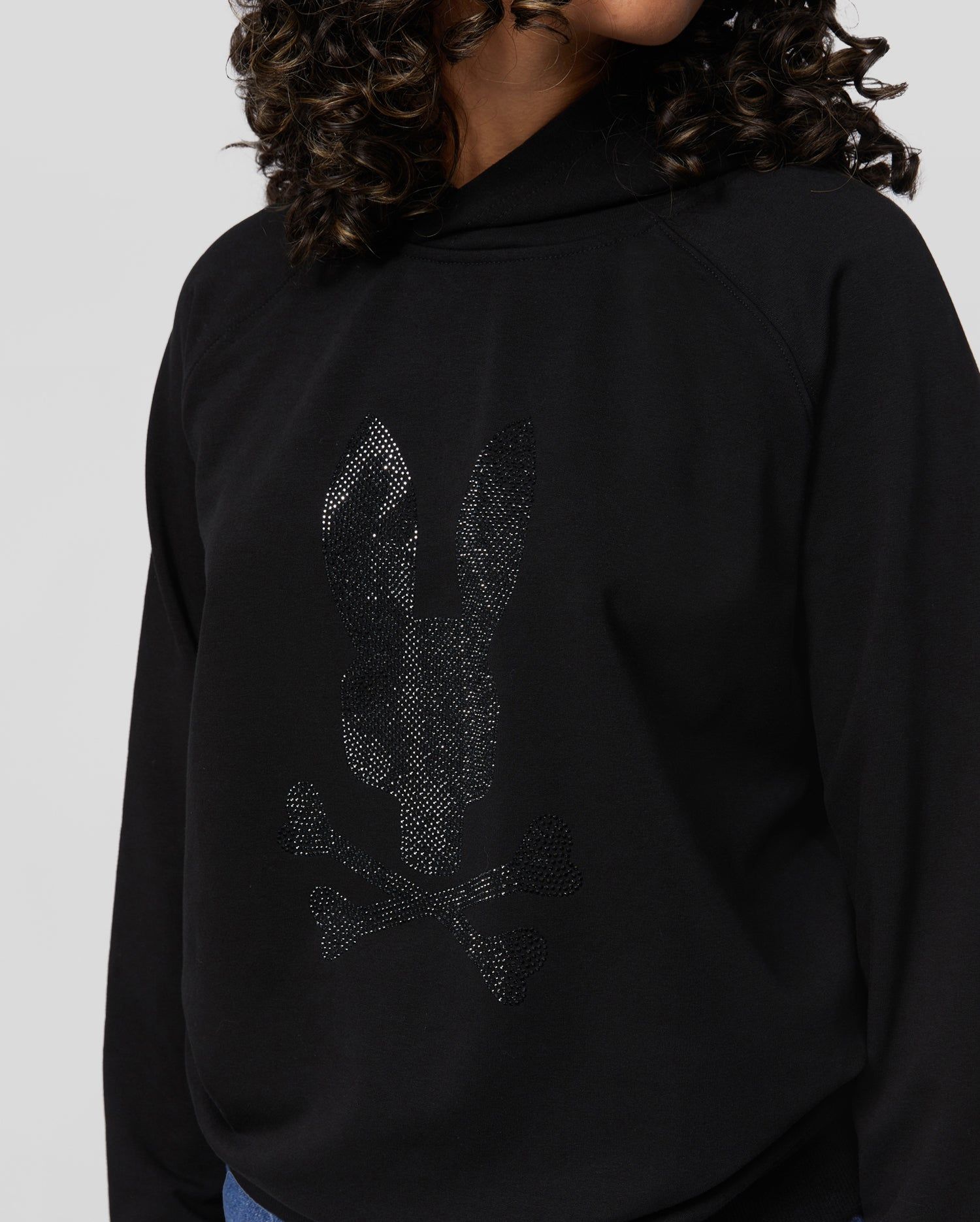 WOMENS GALENA CRYSTAL BUNNY HOODIE - B2H178W1FT sold by Psycho Bunny product image thumbnail 3