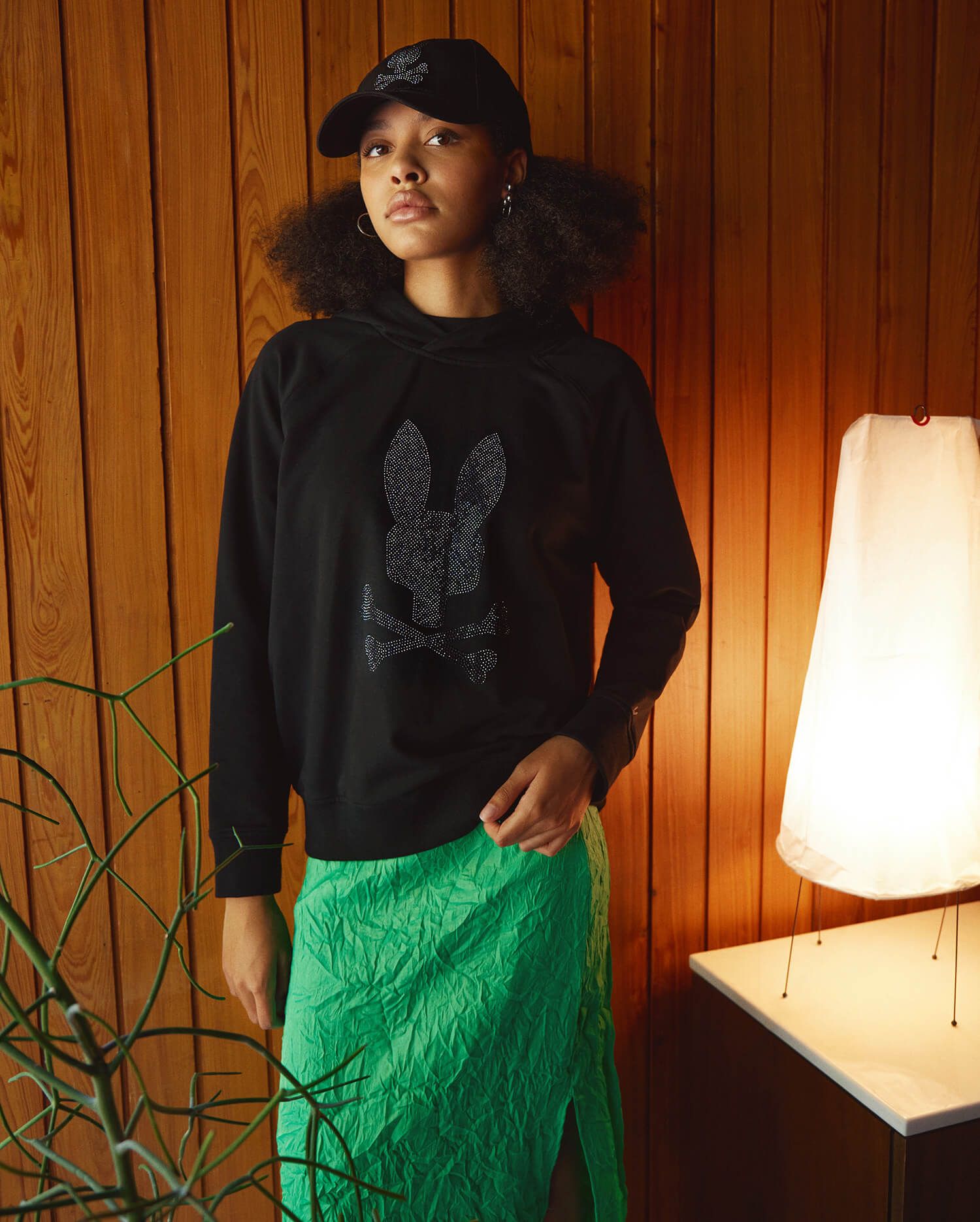 WOMENS GALENA CRYSTAL BUNNY HOODIE - B2H178W1FT sold by Psycho Bunny product image thumbnail 2