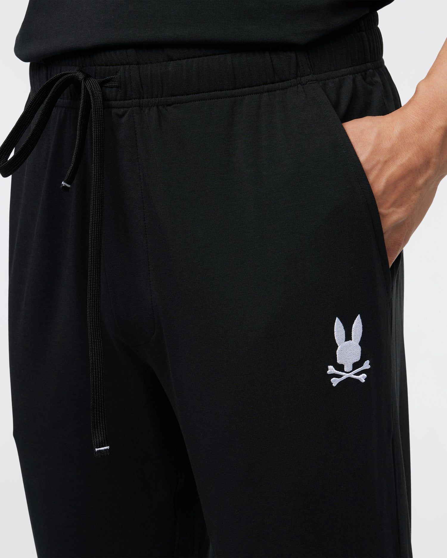 MENS JERSEY LOUNGE PANT TONAL EMBROIDERED BUNNY - B6P633Z1CM sold by Psycho Bunny product image thumbnail 3