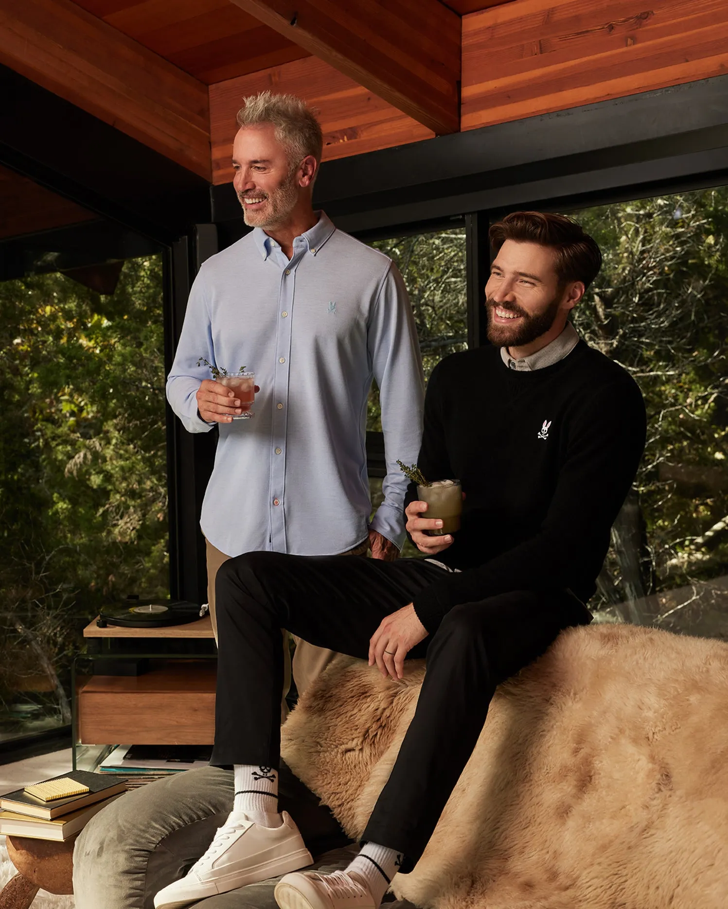 MENS CARSON WOOL CASHMERE SWEATER - B6E732A2SW sold by Psycho Bunny product image thumbnail 2