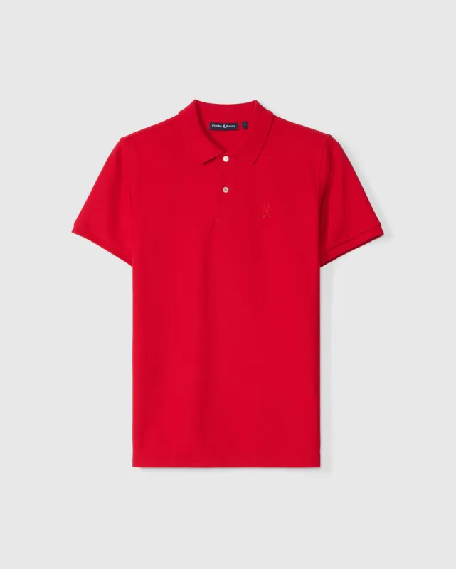 MENS TONAL EMBROIDERED PIQUE POLO SHIRT - B6K021AR00 sold by Psycho Bunny