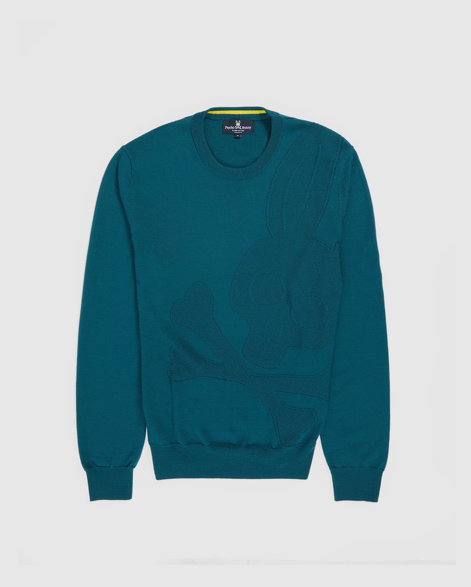 MENS MOORE INTARSIA MERINO WOOL SWEATER - B6E894U1CO sold by Psycho Bunny product image thumbnail 5