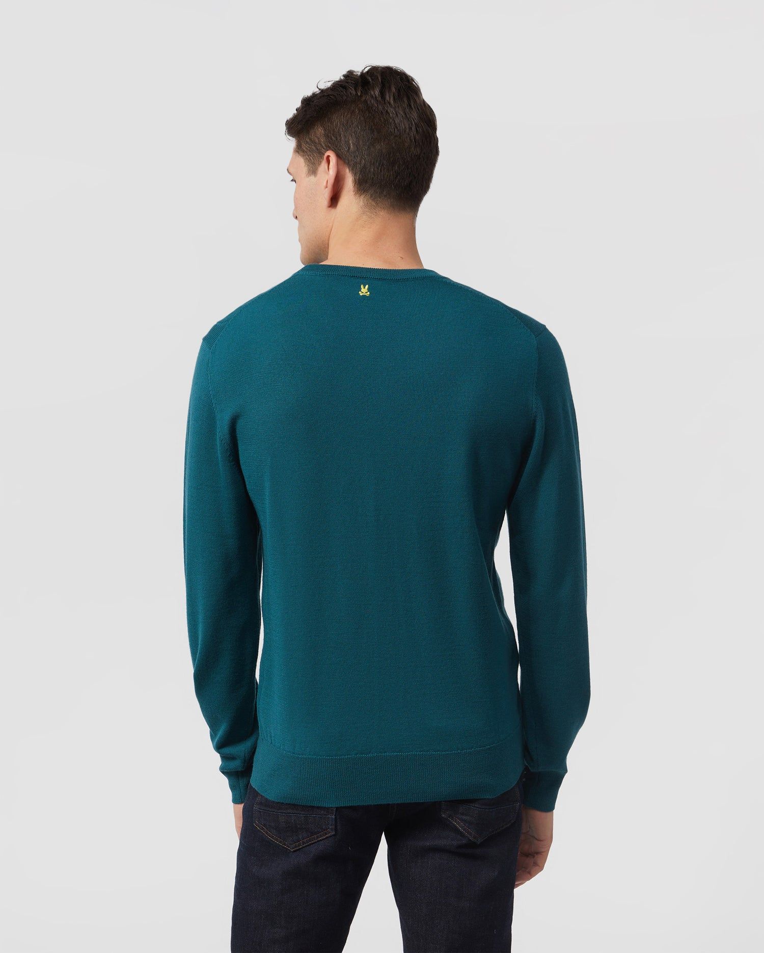 MENS MOORE INTARSIA MERINO WOOL SWEATER - B6E894U1CO sold by Psycho Bunny product image thumbnail 3