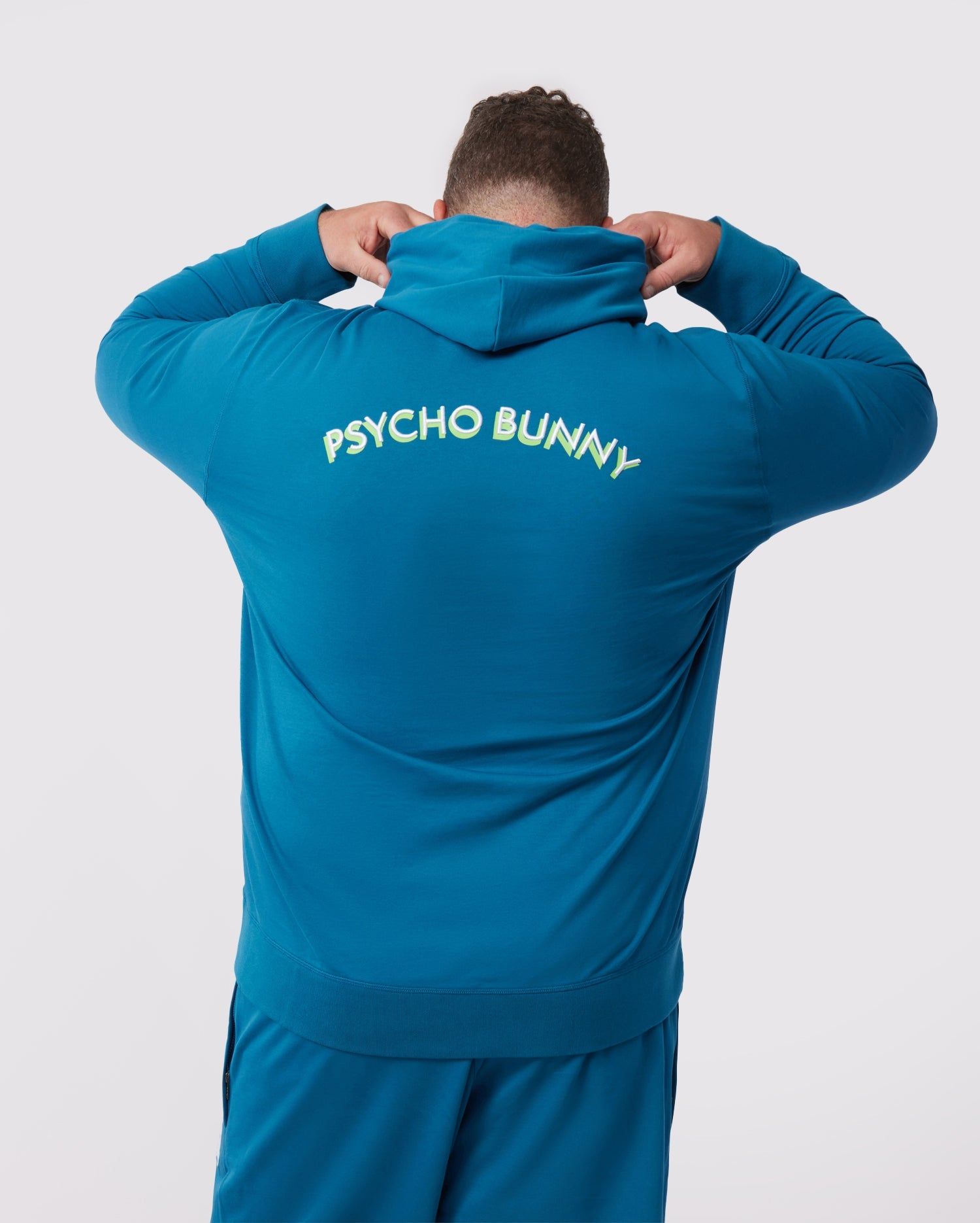 MENS BIG AND TALL GRESHAM EMBROIDERED HOODIE - B9H160W1FT sold by Psycho Bunny product image thumbnail 4