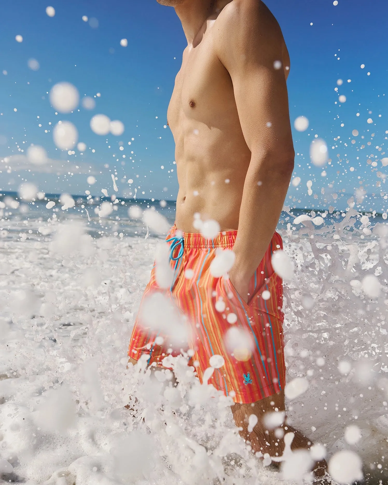 MENS ANTON ALL OVER PRINT SWIM TRUNK - B6W542C200 sold by Psycho Bunny product image thumbnail 5