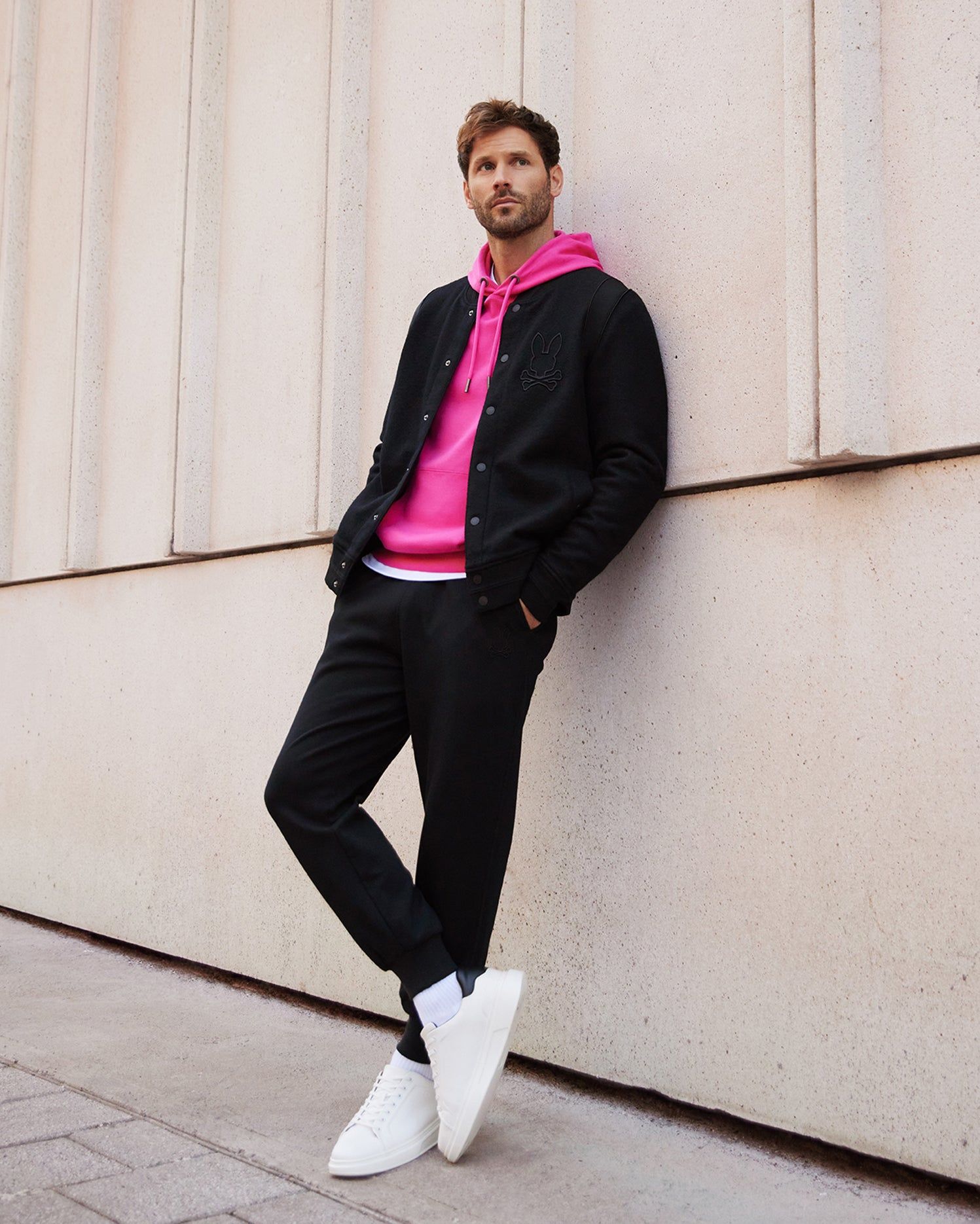 MENS OUTLINE PULLOVER HOODIE - B6H505Z1CN sold by Psycho Bunny product image thumbnail 3