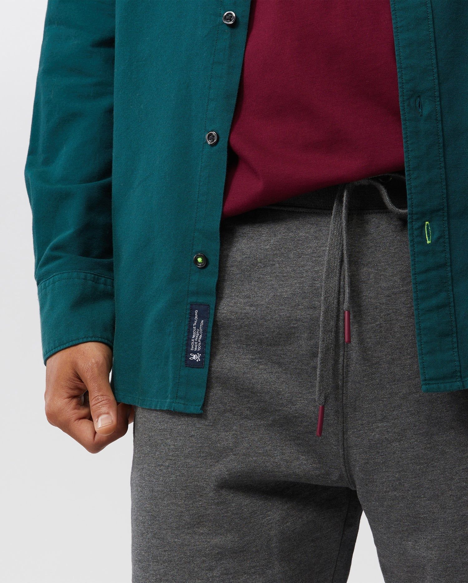 MENS BEEKMAN OXFORD LONG SLEEVE SHIRT - B6C876U1PC sold by Psycho Bunny product image thumbnail 2