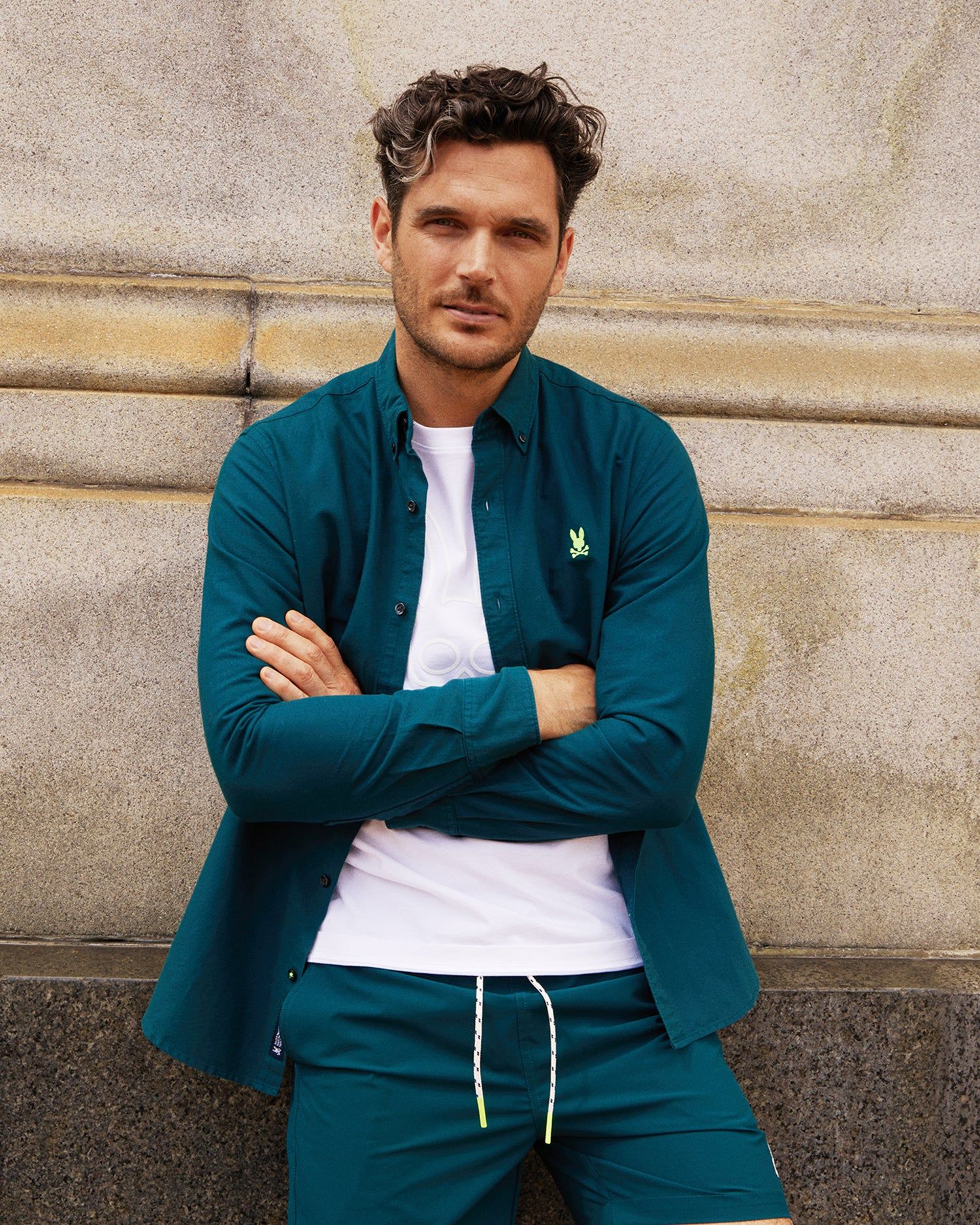 MENS BEEKMAN OXFORD LONG SLEEVE SHIRT - B6C876U1PC sold by Psycho Bunny product image thumbnail 5