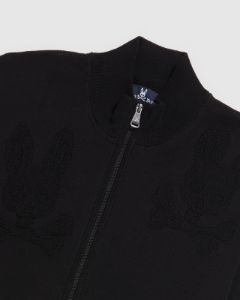 MENS LACOMB ALL OVER BUNNY ZIP SWEATER - B6E176W1CO sold by Psycho Bunny