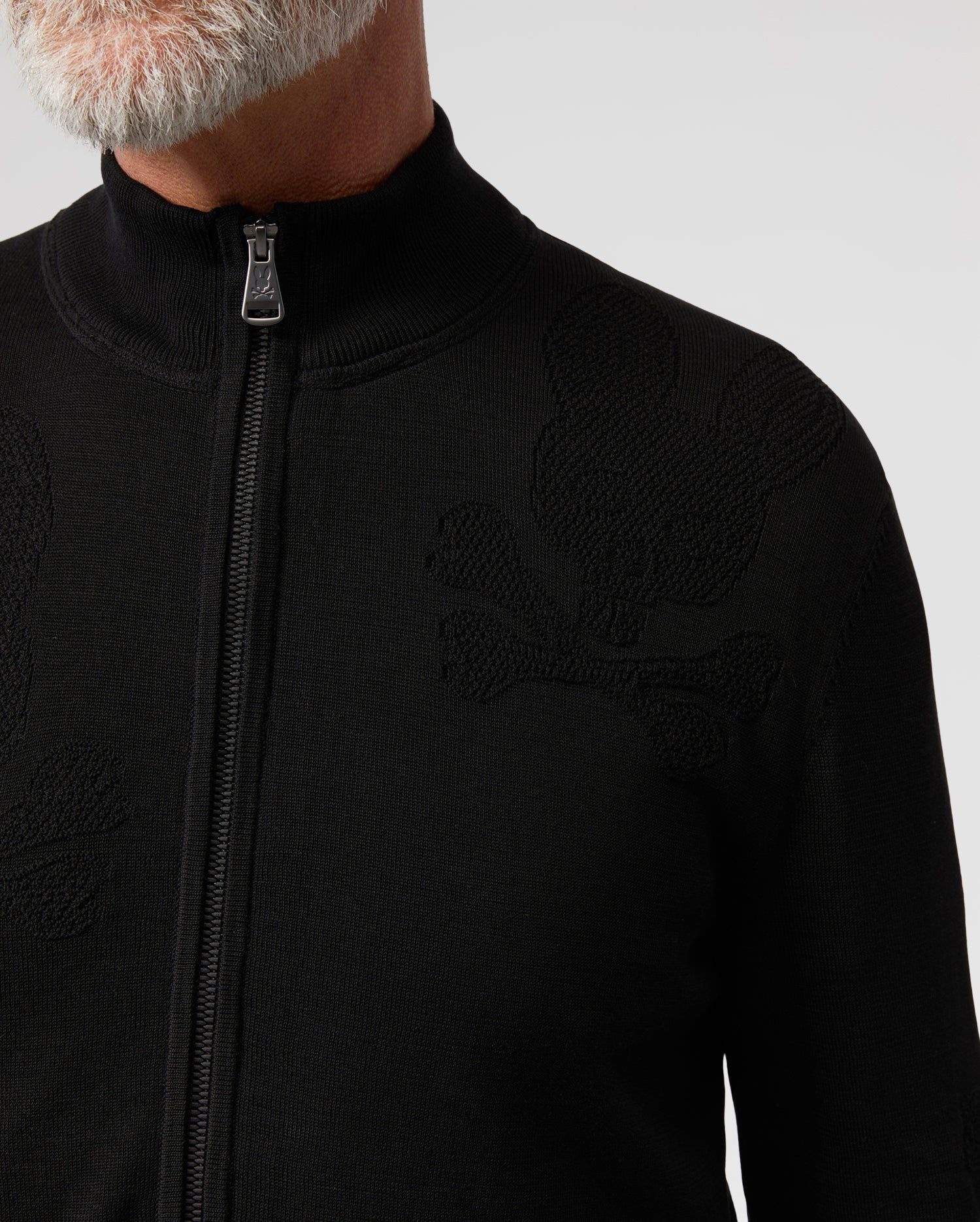 MENS LACOMB ALL OVER BUNNY ZIP SWEATER - B6E176W1CO sold by Psycho Bunny product image thumbnail 2