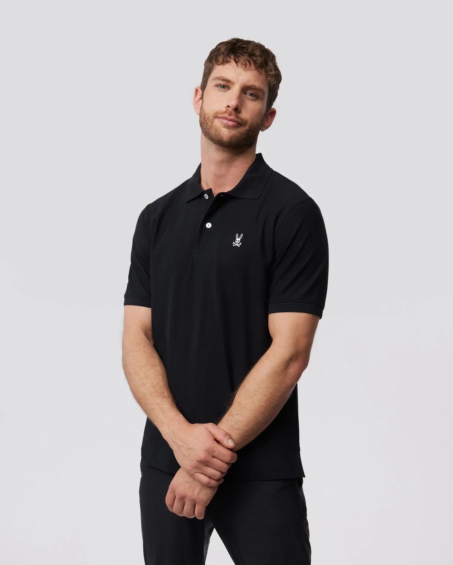 MENS MARTIN JACQUARD FASHION POLO - B6K603X1PC sold by Psycho Bunny