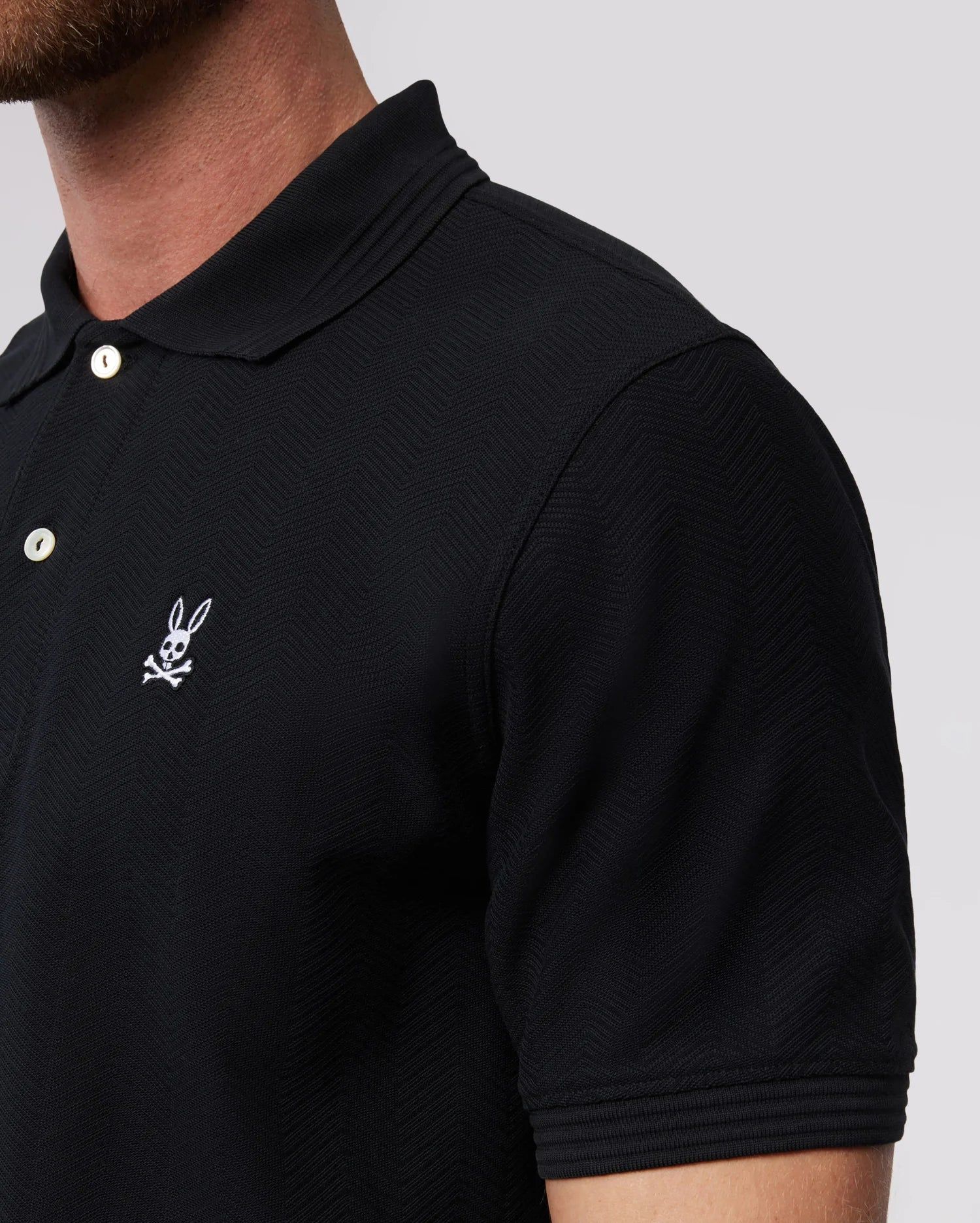 MENS MARTIN JACQUARD FASHION POLO - B6K603X1PC sold by Psycho Bunny product image thumbnail 2