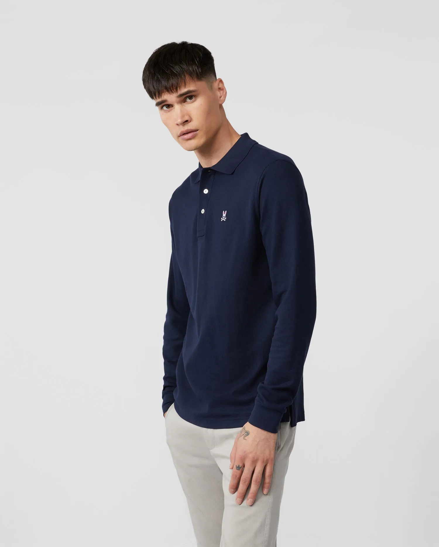 MENS LONG SLEEVE CLASSIC POLO - B6M658ARPC sold by Psycho Bunny product image thumbnail 2