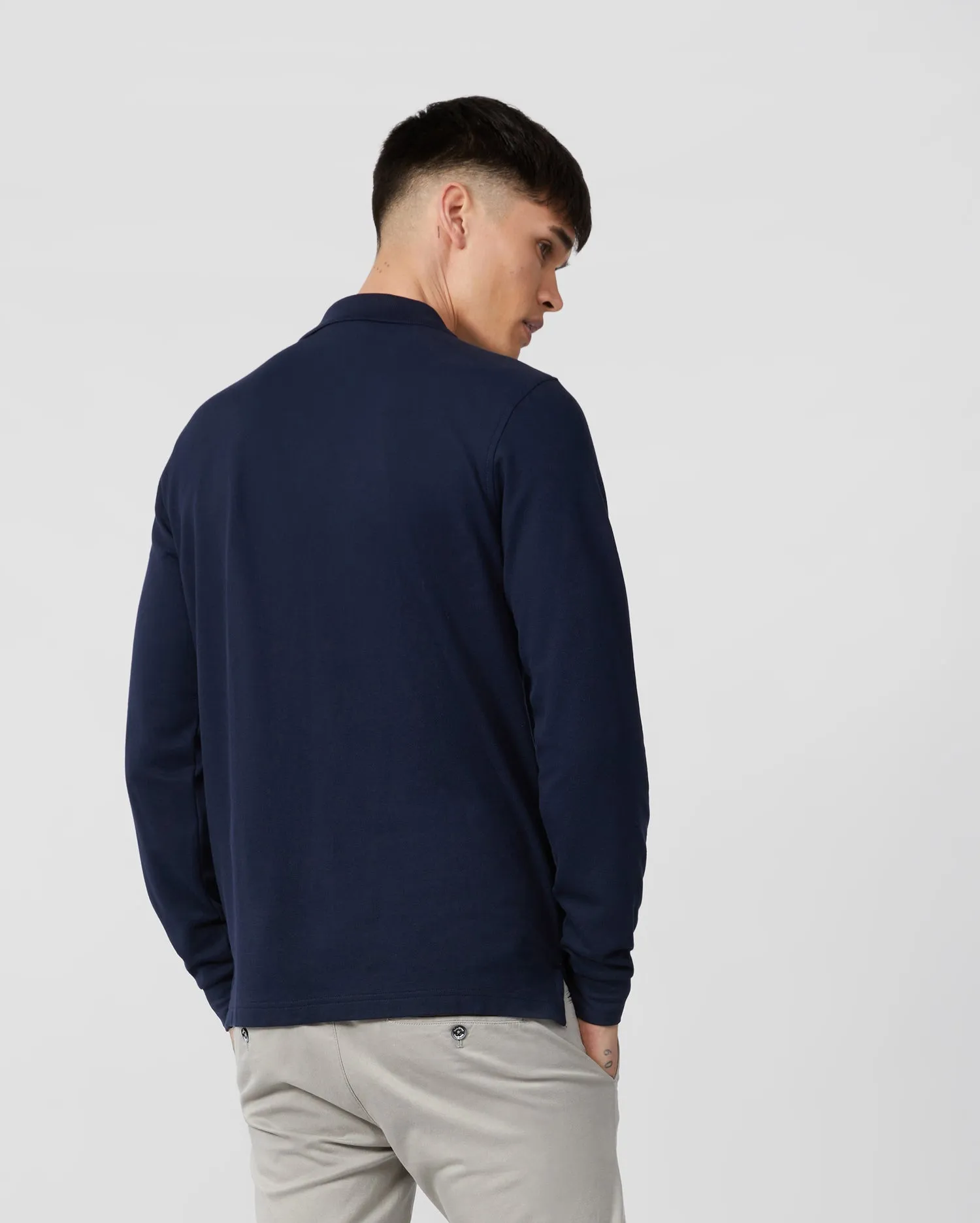 MENS LONG SLEEVE CLASSIC POLO - B6M658ARPC sold by Psycho Bunny product image thumbnail 4