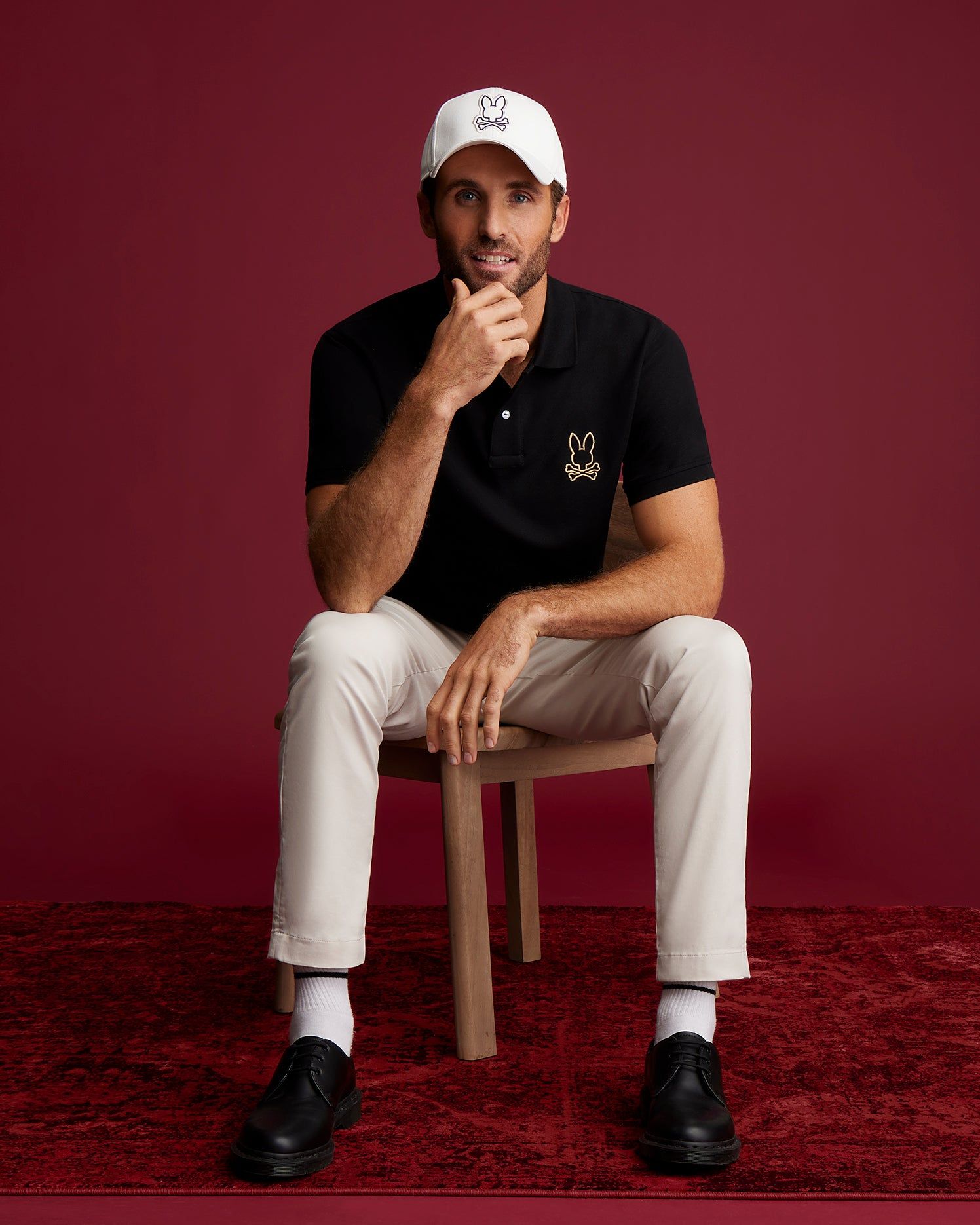 MENS BEAUMONT BASEBALL CAP - B6A698A2HT sold by Psycho Bunny product image thumbnail 4