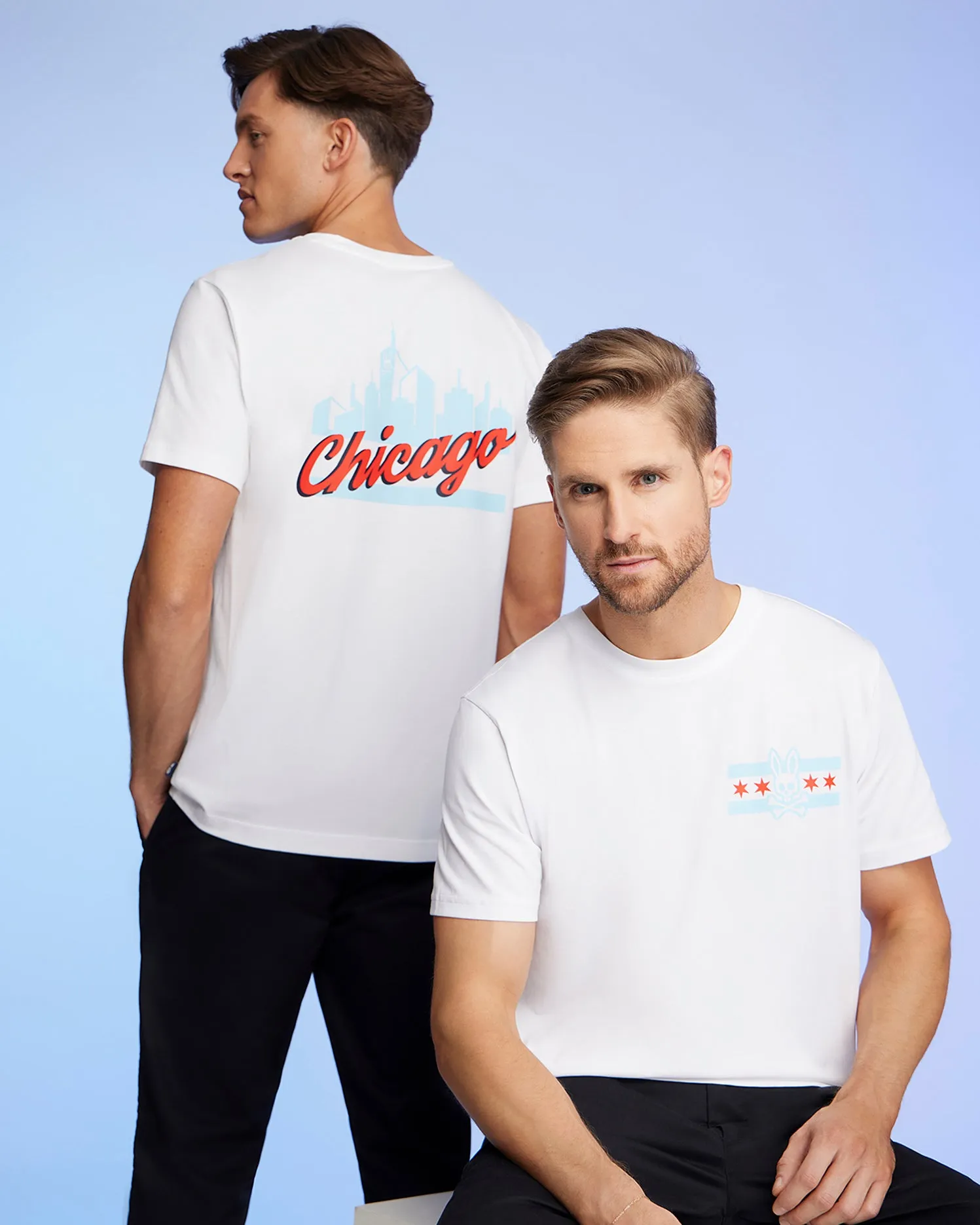 MENS CHICAGO CITY TEE - B6U551W1PC sold by Psycho Bunny