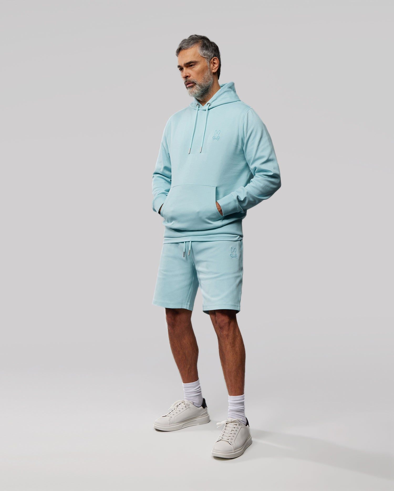 MENS OUTLINE PULLOVER HOODIE - B6H505X1CN sold by Psycho Bunny product image thumbnail 5