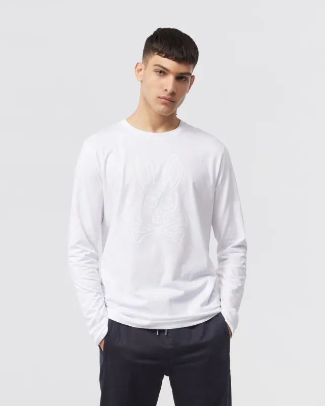 MENS OWEN BUNNY LONG SLEEVE T SHIRT - B6T105U1PC made by Psycho Bunny