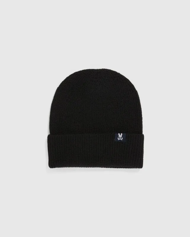 MENS MERINO WOOL WATCHMAN  BEANIE - B6A890U1HT sold by Psycho Bunny