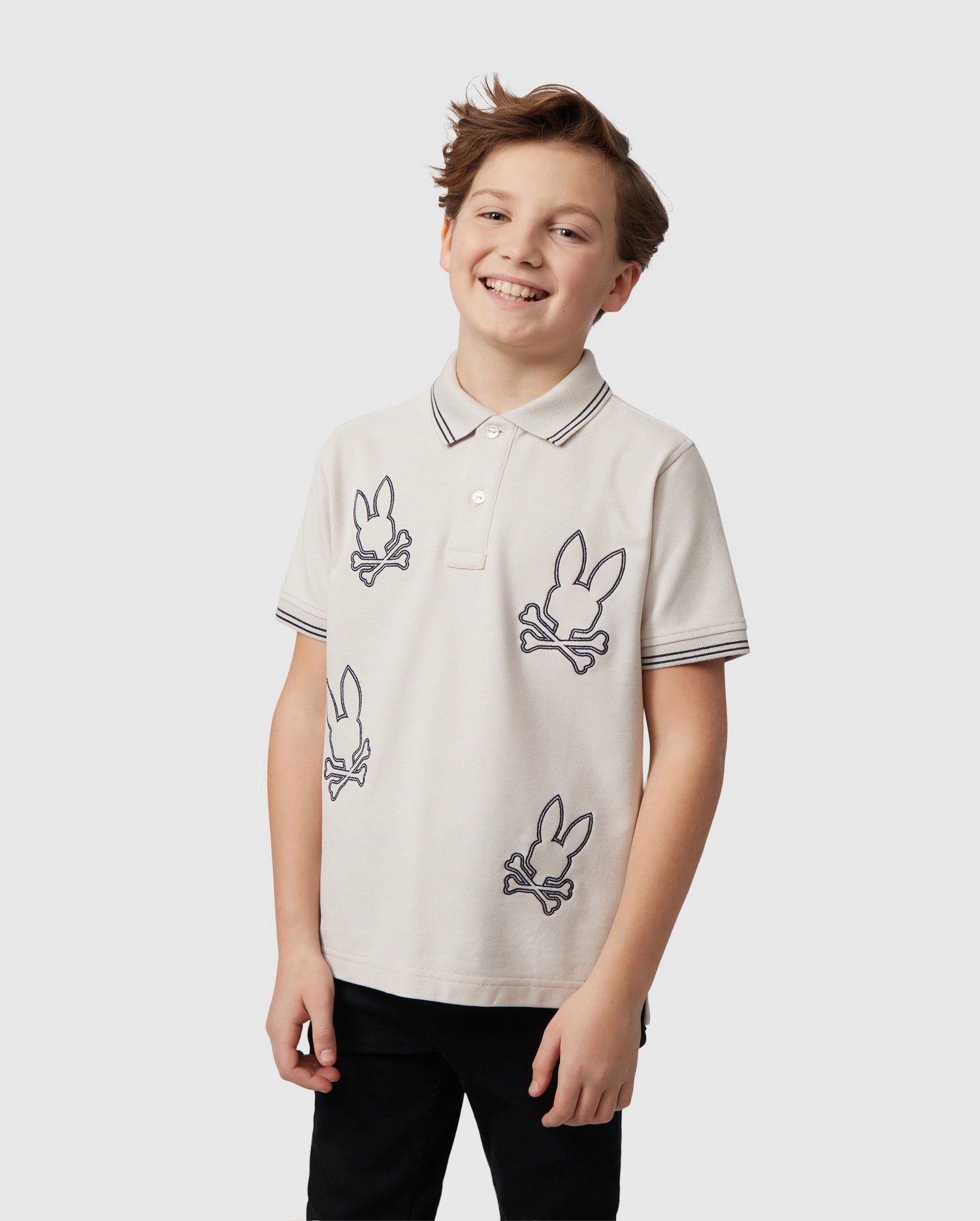 KIDS MILTON PIQUE POLO SHIRT - B0K284B200 sold by Psycho Bunny