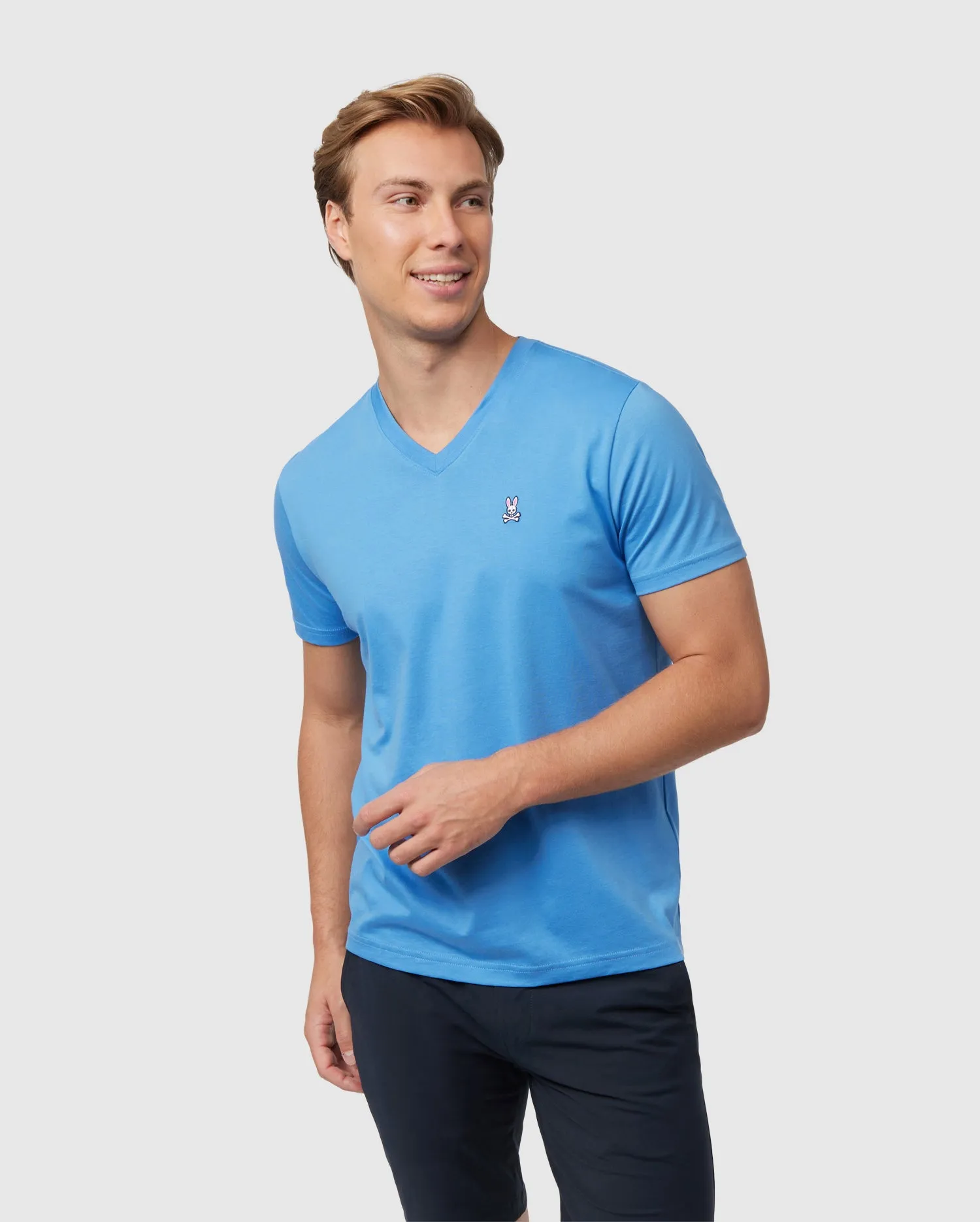 MENS CLASSIC V NECK TEE - B6U100B200 sold by Psycho Bunny product image thumbnail 2