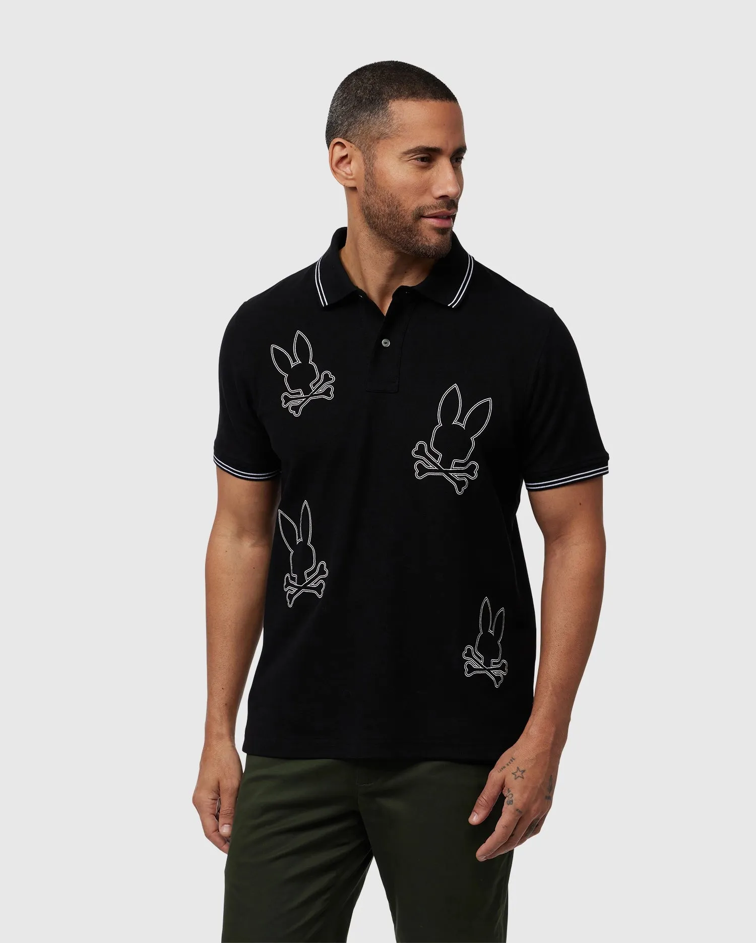 MENS MILTON PIQUE POLO SHIRT - B6K284B200 sold by Psycho Bunny product image thumbnail 3