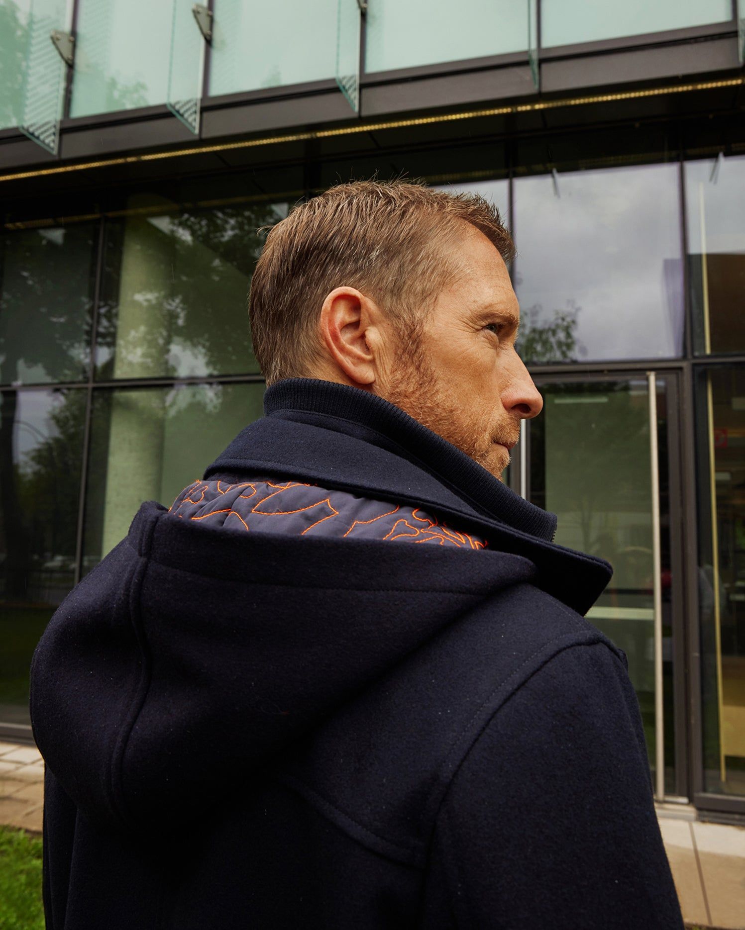 MENS CHESTER WOOL BLEND COAT WITH REMOVABLE HOOD AND FUNNEL - B6N551Z1OW sold by Psycho Bunny product image thumbnail 5