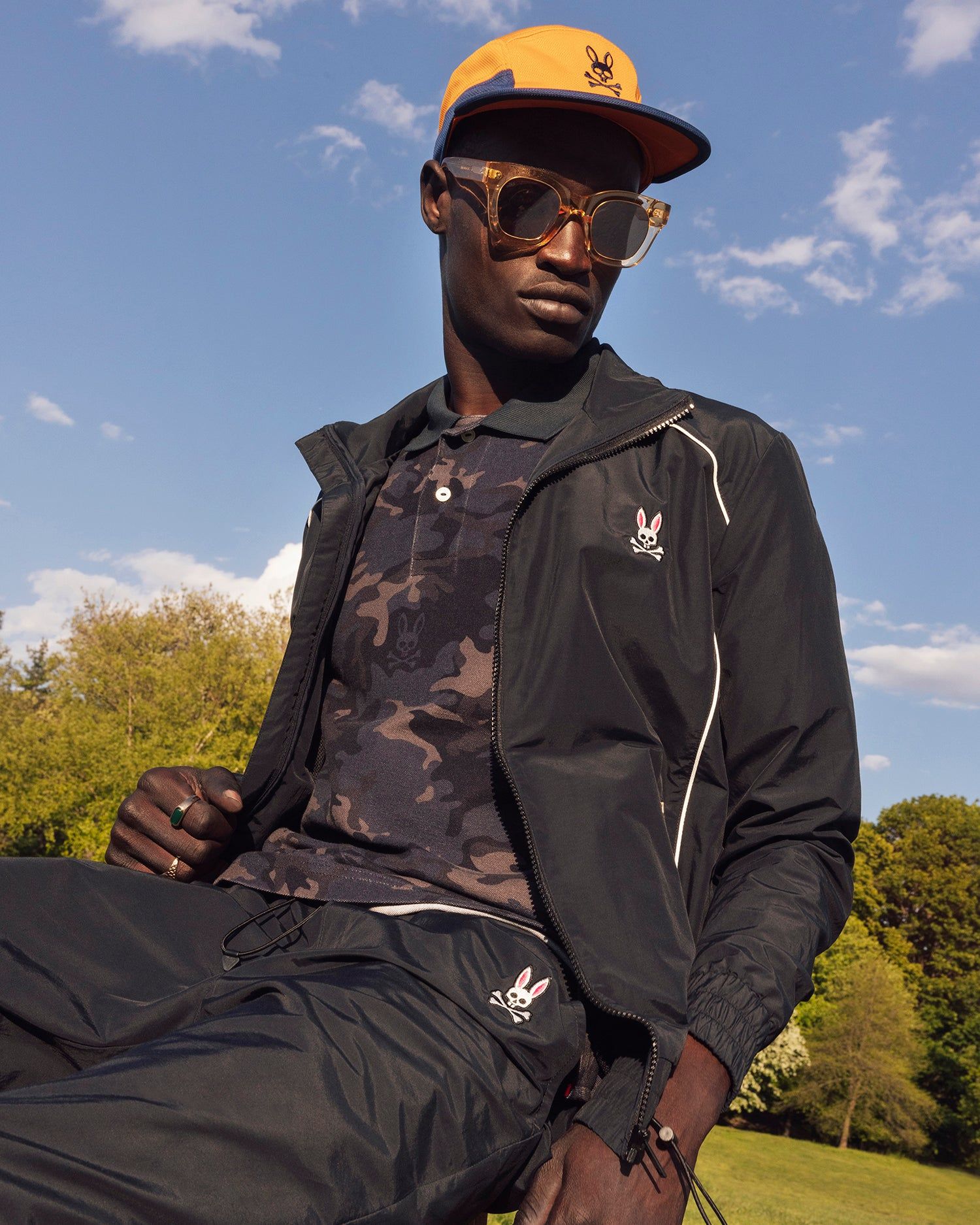MENS VESEY COLLAR TRACK JACKET - B6S992U1NL sold by Psycho Bunny product image thumbnail 5