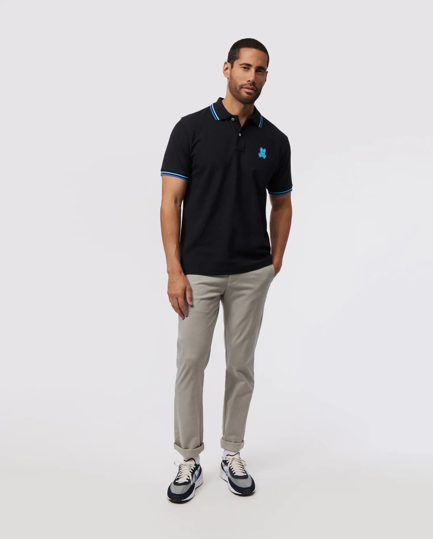 MENS BANKS PIQUE FASHION POLO - B6K600X1PC sold by Psycho Bunny product image thumbnail 5