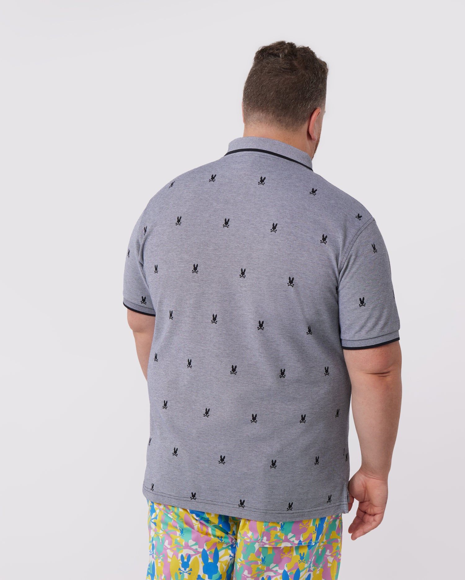 MENS BIG AND TALL HURD PRINTED POLO - B9K253W1PC sold by Psycho Bunny product image thumbnail 4