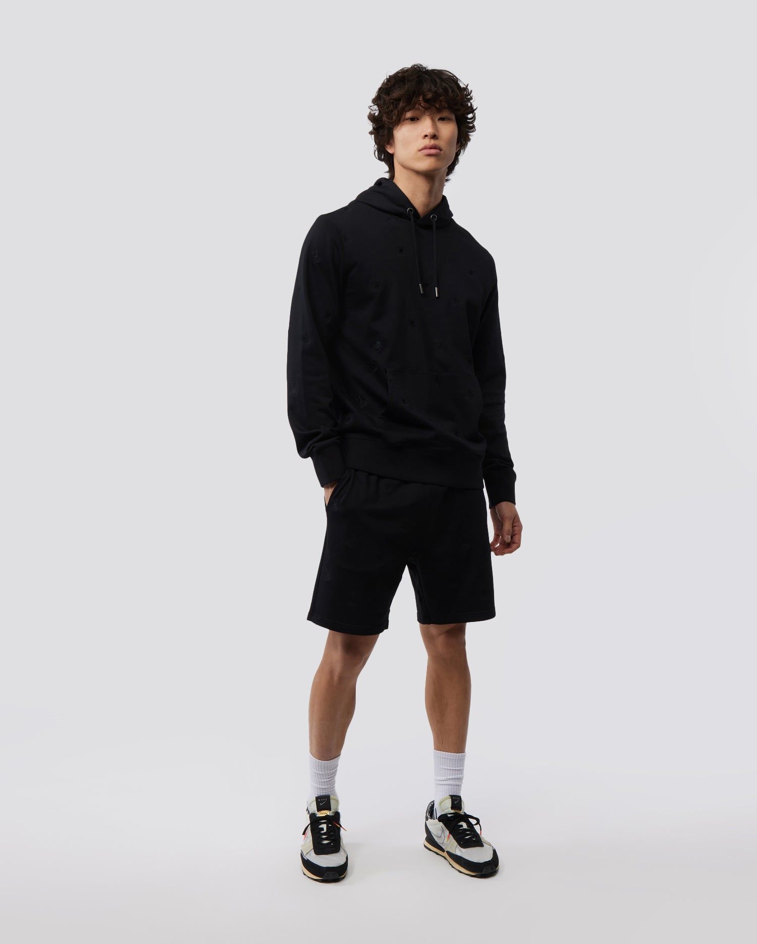 MIRROR9★Comfy club hoodie&pants Solid Lightweight Full-Zip Hoodie